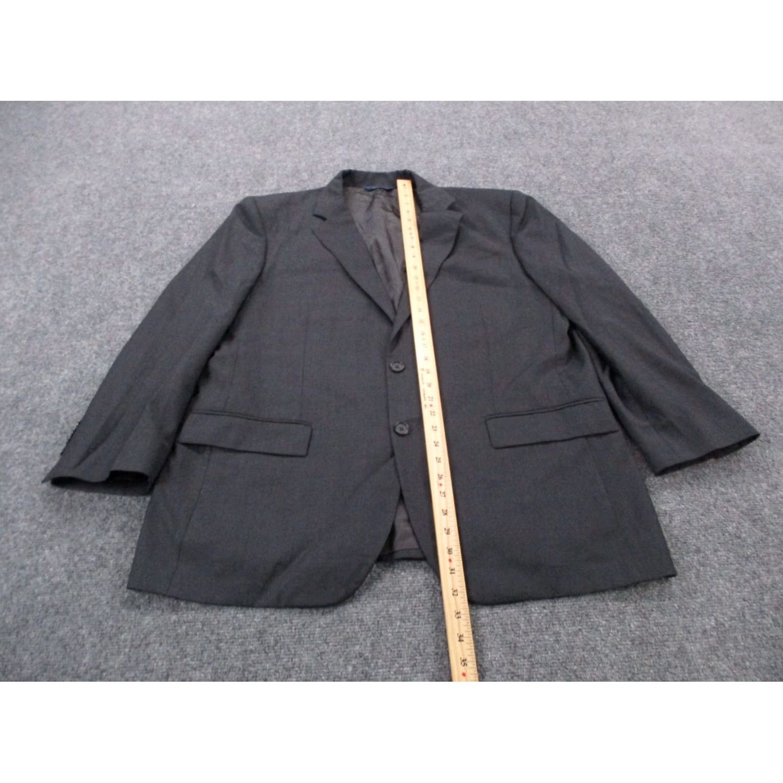 Brooks Brothers Brooks Brothers Blazer Gray Wool Vitale Barberis Canonico Sports Coat 46R Mens Size 46R - 3 Thumbnail