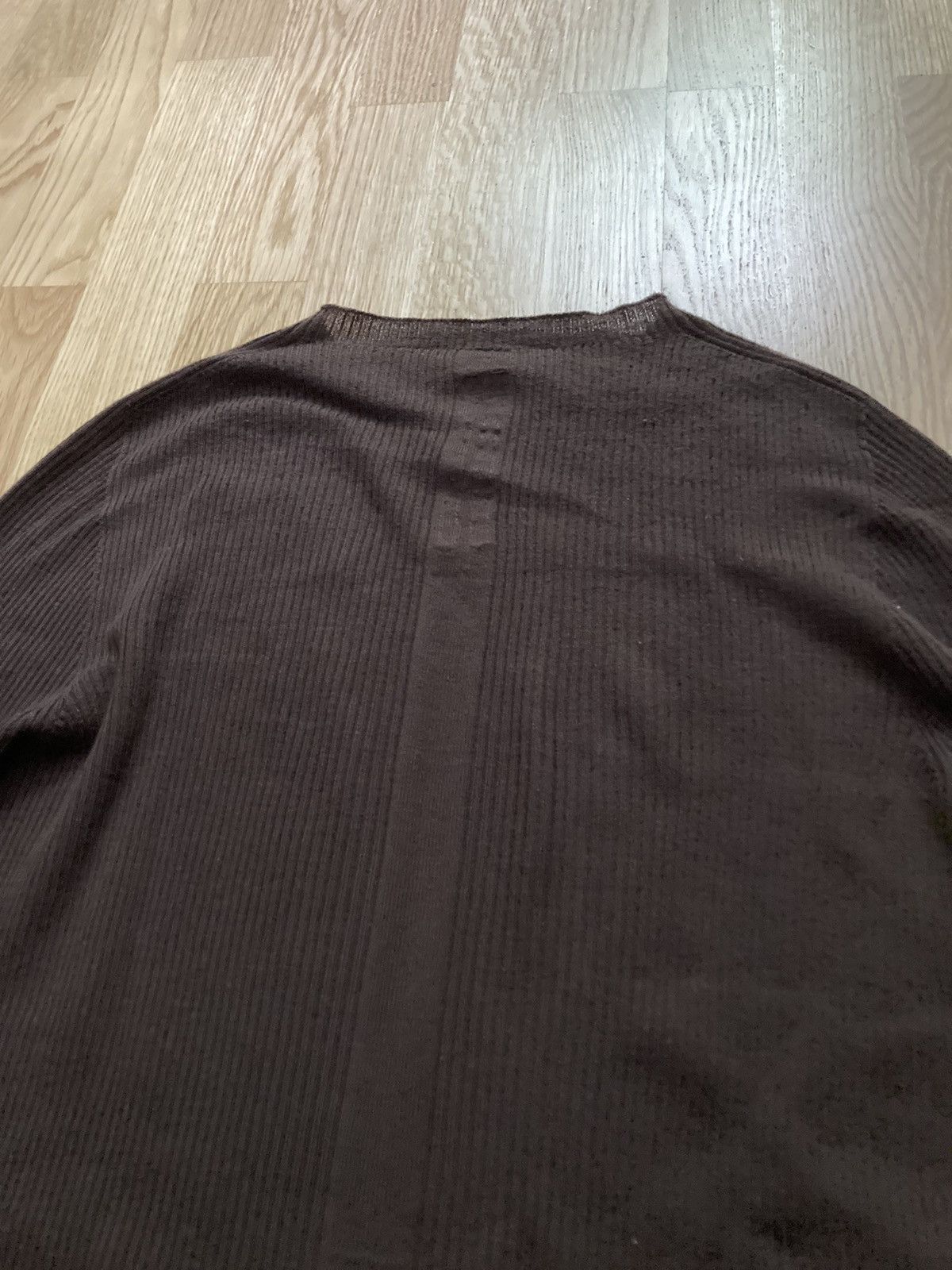 Rick Owens F/W 23 "LUXOR" Ribbed Brown Wool Sweater Rick Owens L Size US L / EU 52-54 / 3 - 10 Thumbnail