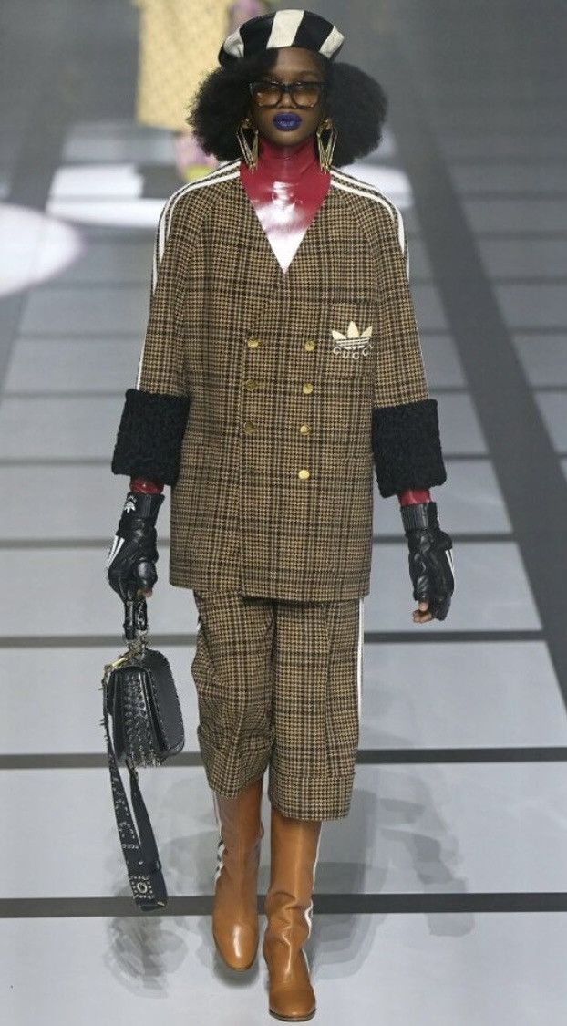 Gucci Gucci x Adidas Knee High Stripe Leather Boots Cognac size 37 Size US 7 / IT 37 - 4 Thumbnail