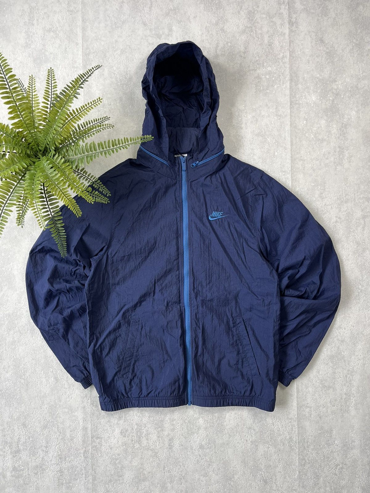 Nike × Vintage 90's NIKE RETRO HOODED TRACK JACKET SWOOSH LOGO Y2K Size US S / EU 44-46 / 1 - 1 Thumbnail
