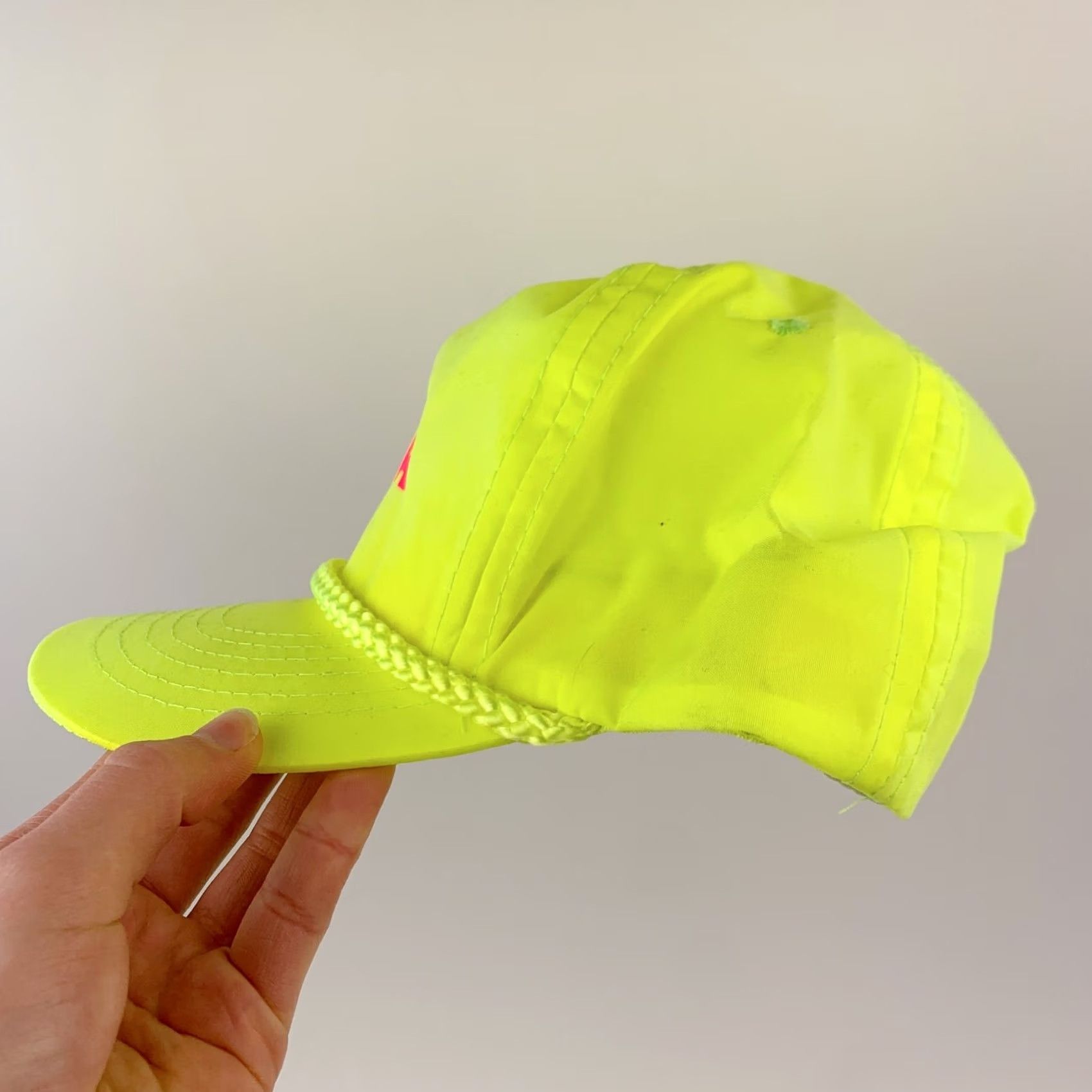 Pinko VINTAGE Yuasa Neon Pink Yellow Rope Snapback Trucker Hat Cap Cap? Size ONE SIZE - 8 Thumbnail