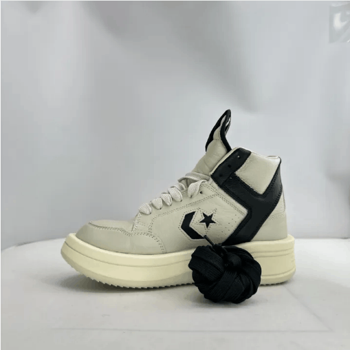 Rick Owens Rick Owens mid-top sneakers black and white Size US 7.5 / EU 40-41 - 7 Thumbnail