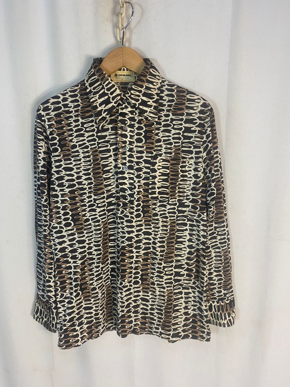 Japanese Brand Vintage daimaru half button up retro shirt Size US M / EU 48-50 / 2 - 5 Thumbnail