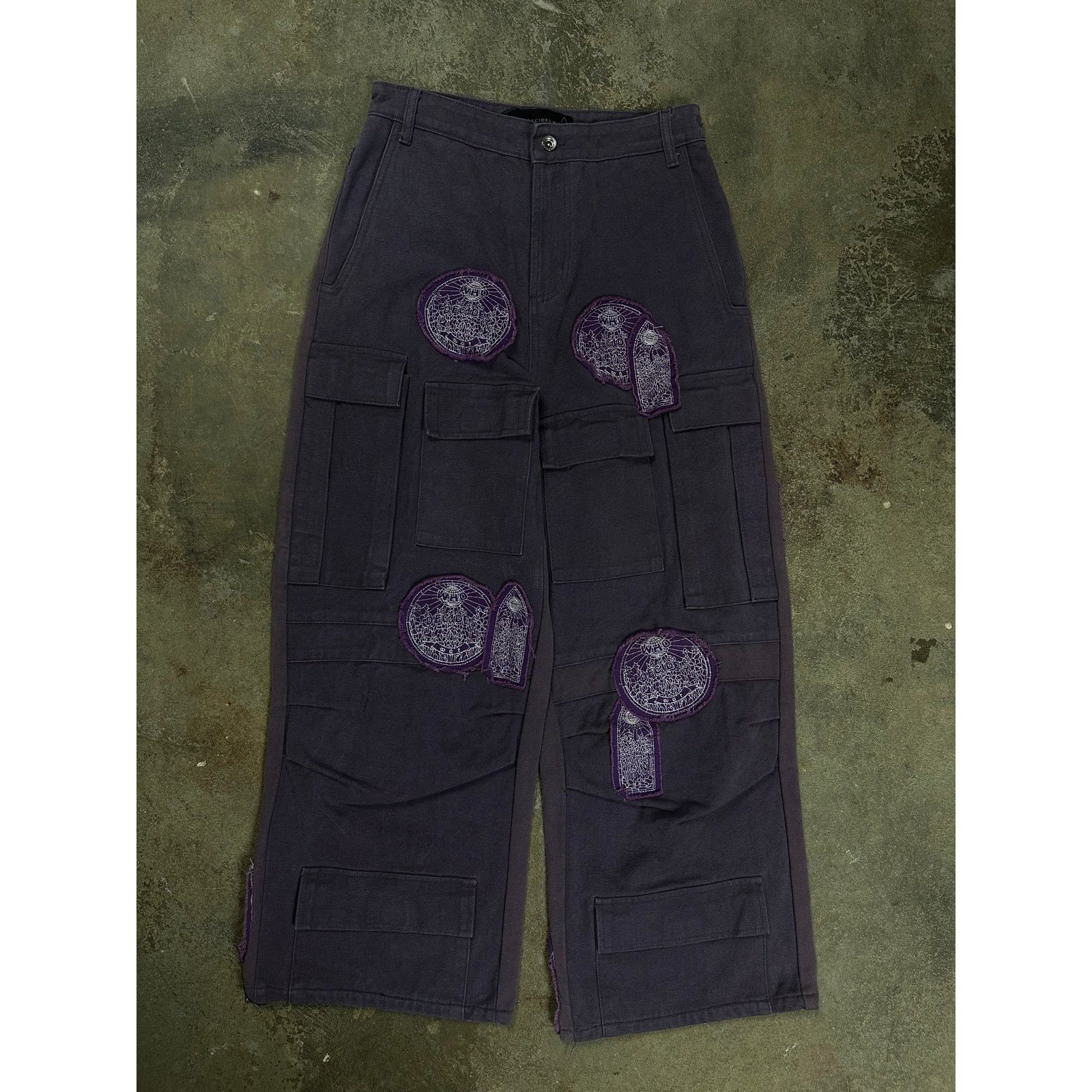 Who Decides War WDW Patchwork Cargo Pants Purple Used 30 Size US 30 / EU 46 - 1 Thumbnail