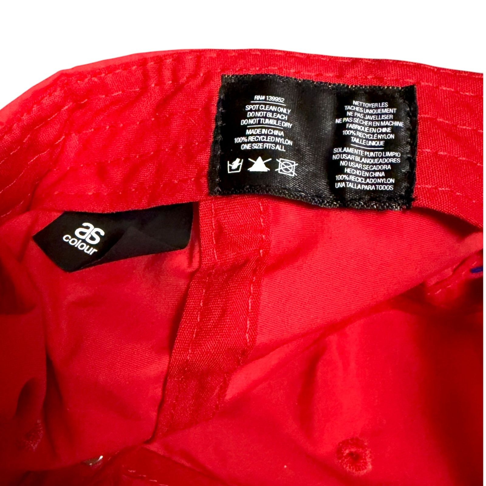 AS Colour Artifact AS Colour Surf Red Nylon Snapback Hat Workout Size ONE SIZE - 7 Thumbnail