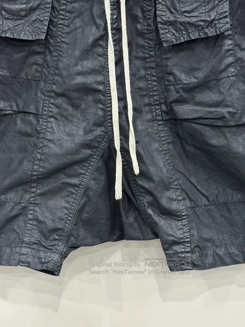 Rick Owens Rick Owens Black Waxed Shorts Size L. Size US 31 - 4 Thumbnail