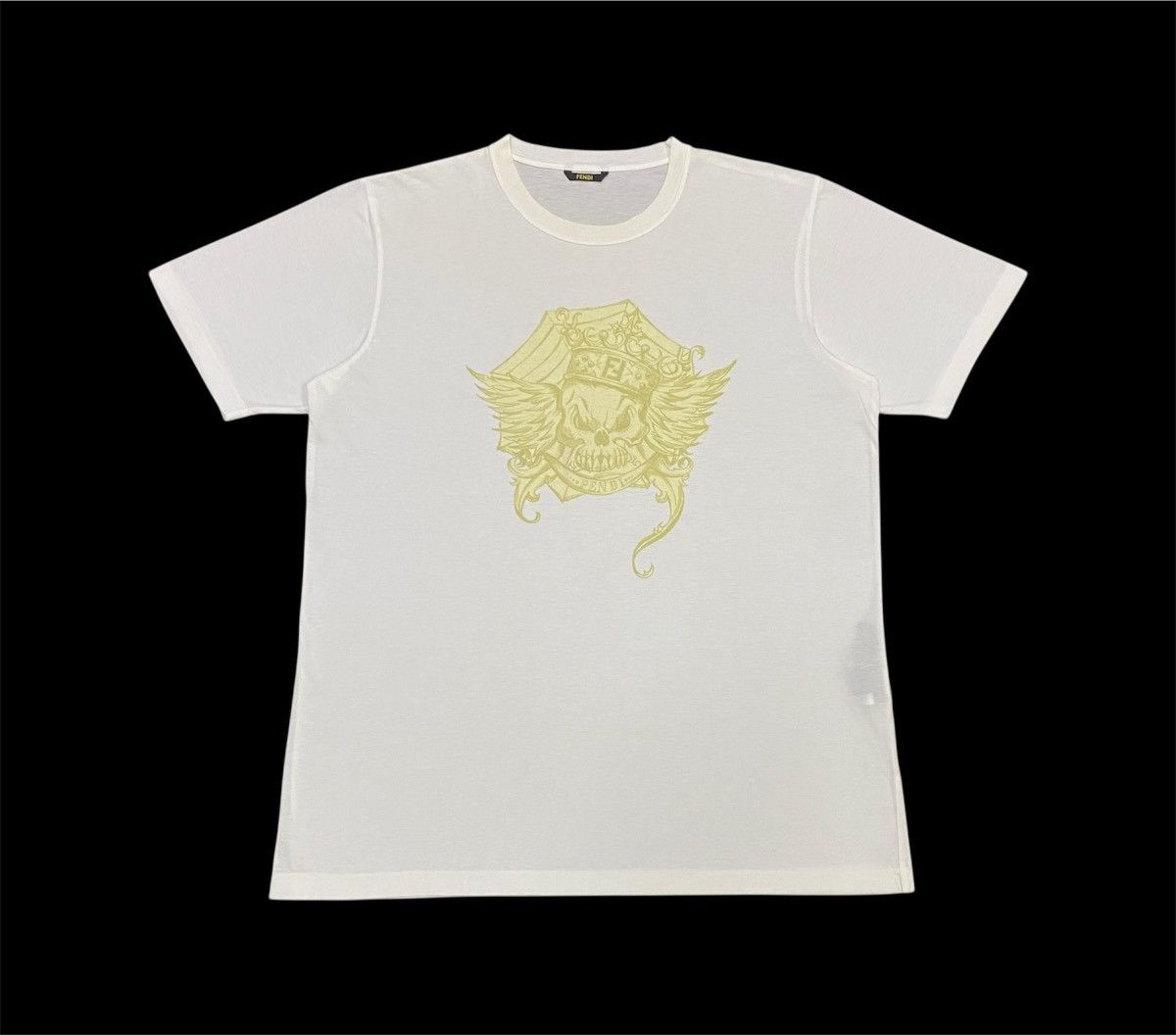 Fendi Fendi Skull Crewneck T-Shirt Size US L / EU 52-54 / 3 - 1 Thumbnail