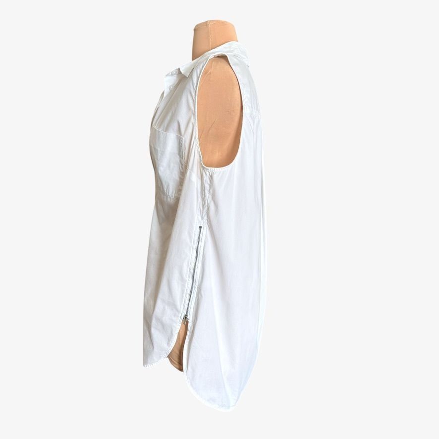 Athleta Athleta Tunic Button Down Shirt Small Bright White Hayes Wom Size S / US 4 / IT 40 - 7 Thumbnail