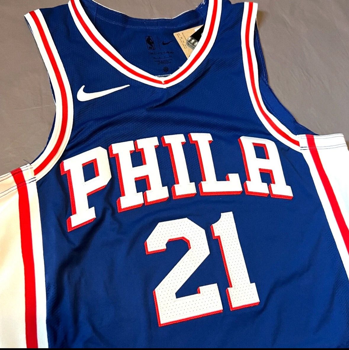 NBA × Nike Joel Embiid “21” Philadelphia 76ers Blue Jersey Size US S / EU 44-46 / 1 - 1 Thumbnail