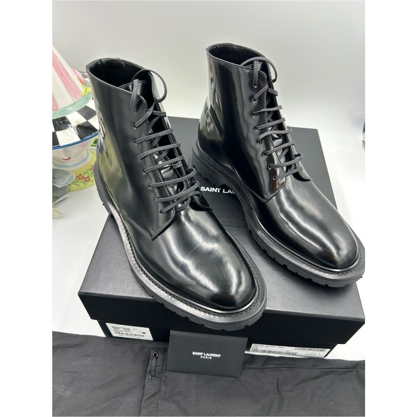 Saint Laurent Combat Boots | Grailed