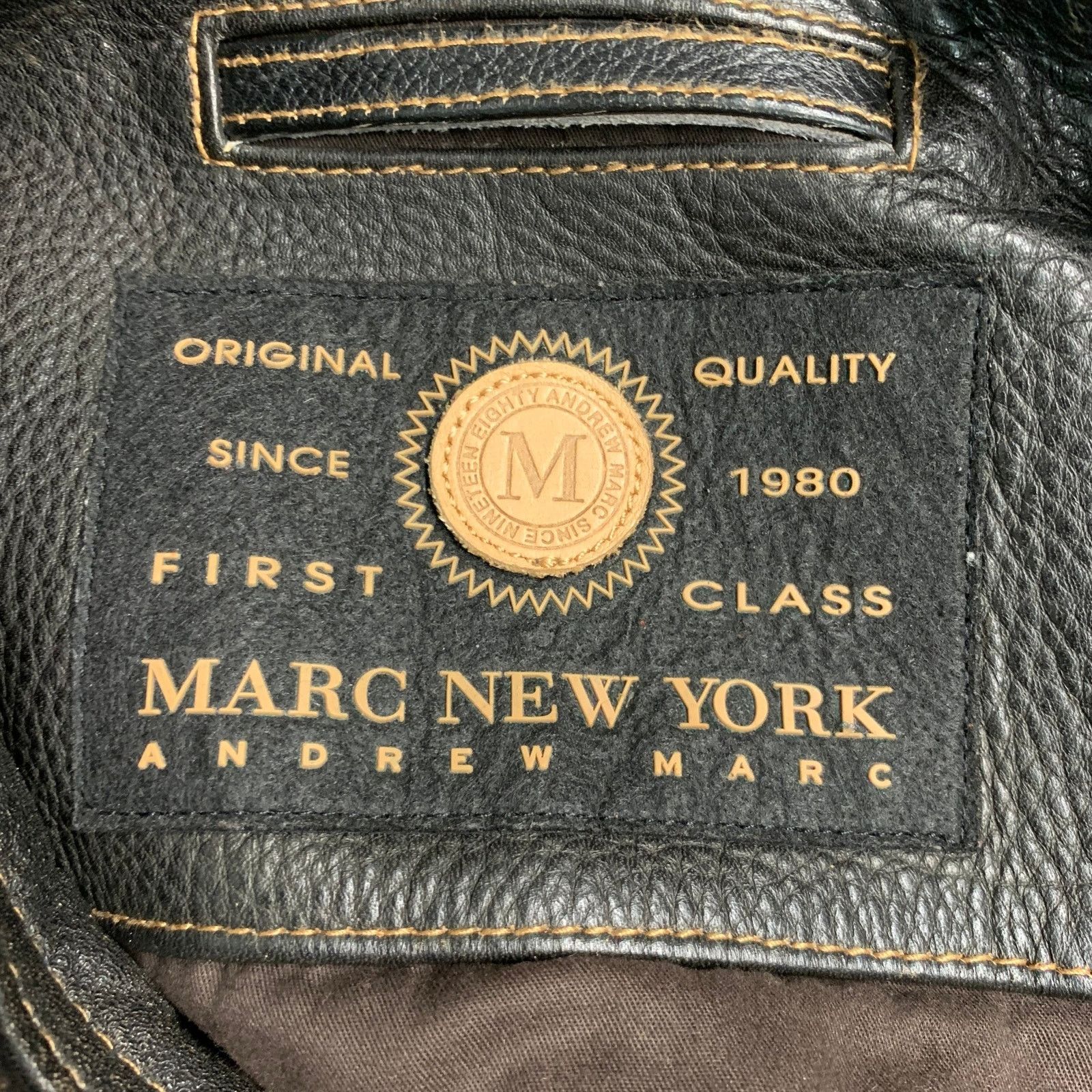 Andrew Marc ANDREW MARC Size M Brown Distressed Leather Zip Up Jacket Size US M / EU 48-50 / 2 - 4 Thumbnail
