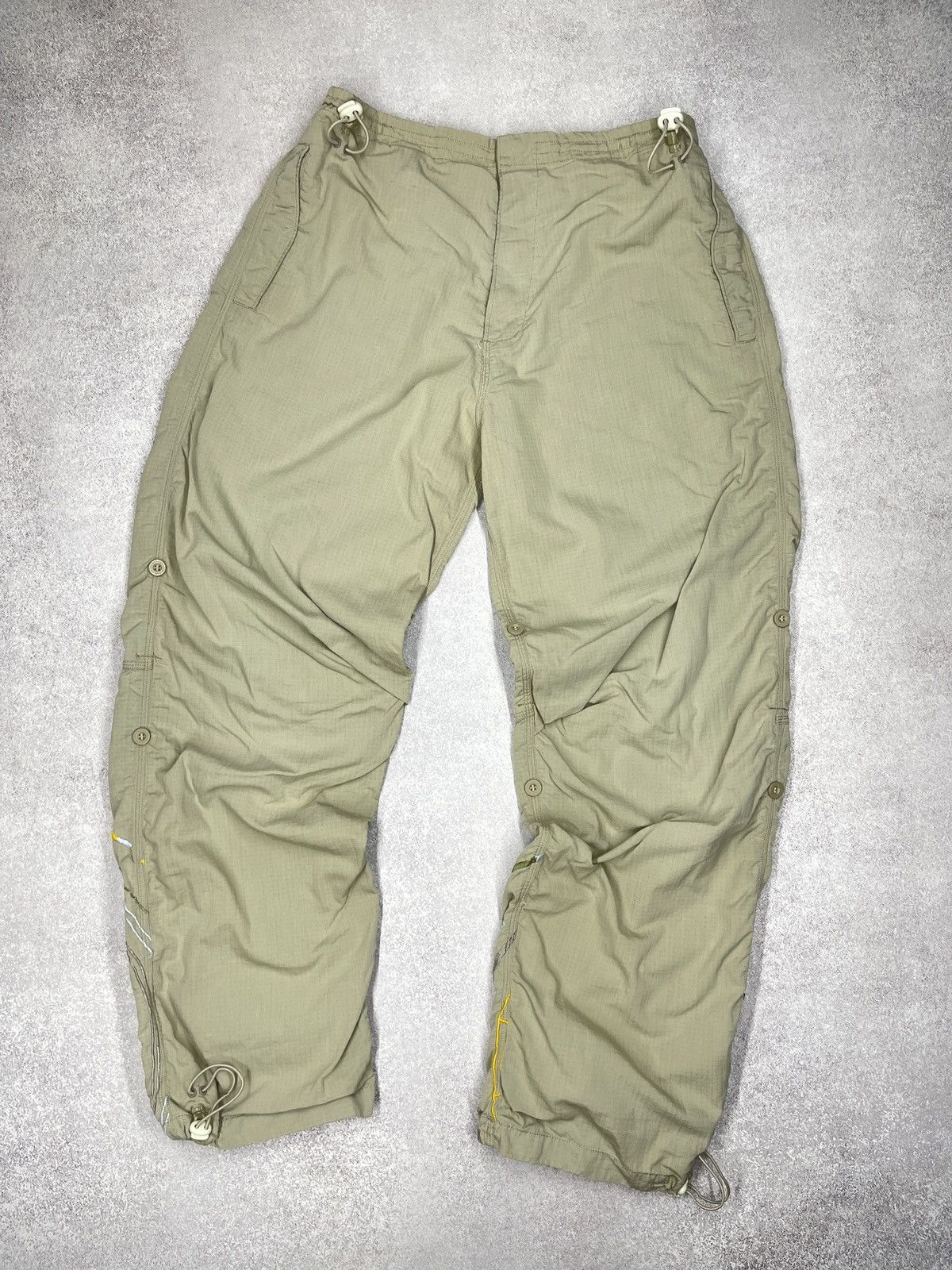 Maharishi Vintage Maharishi Baggy Parachute Nylon Pants Big Logo Size US 34 / EU 50 - 9 Thumbnail
