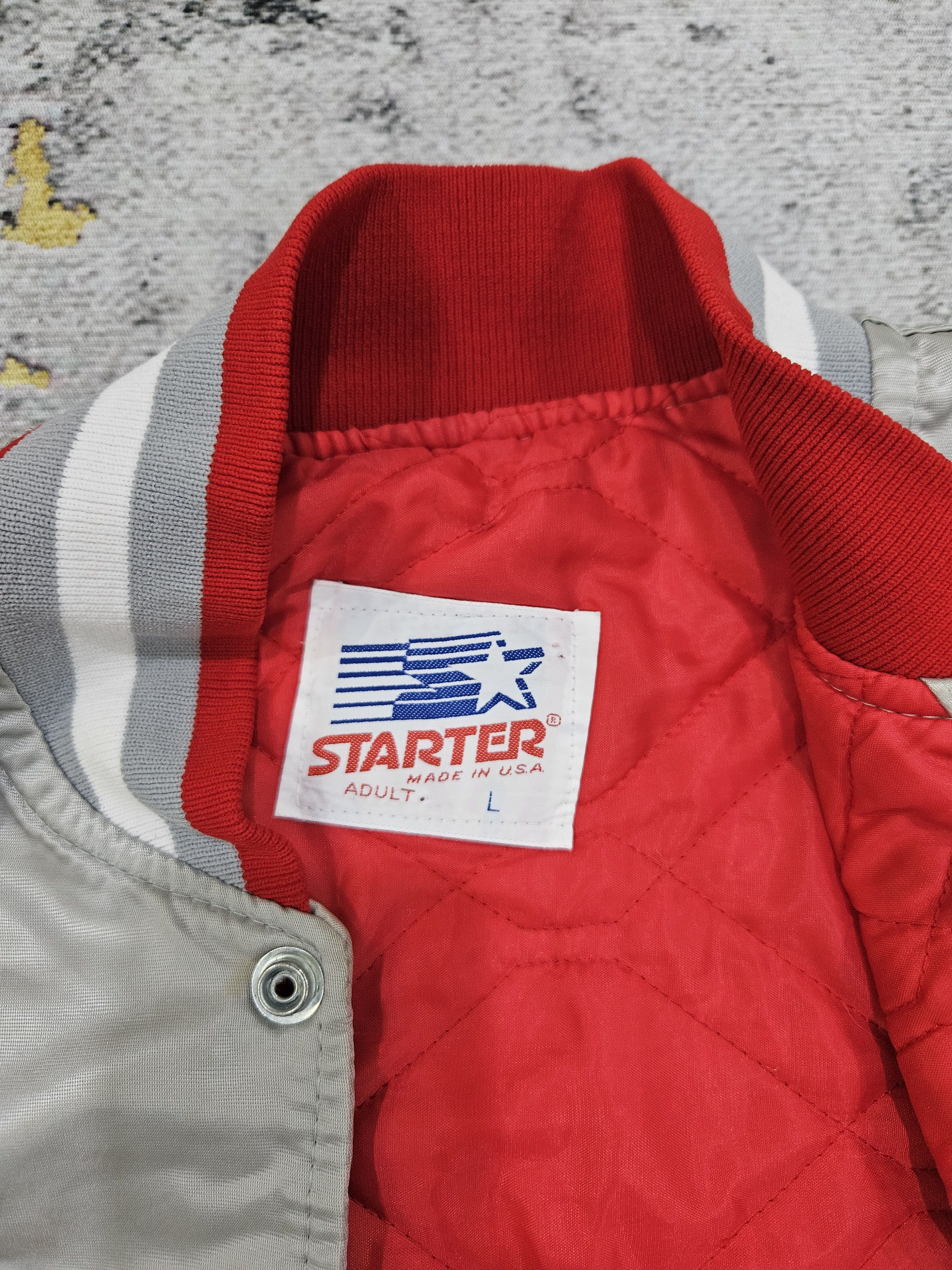 Starter Vintage 90s STARTER Ohio State Buckeyes Satin Bomber Jacket Size US L / EU 52-54 / 3 - 10 Thumbnail