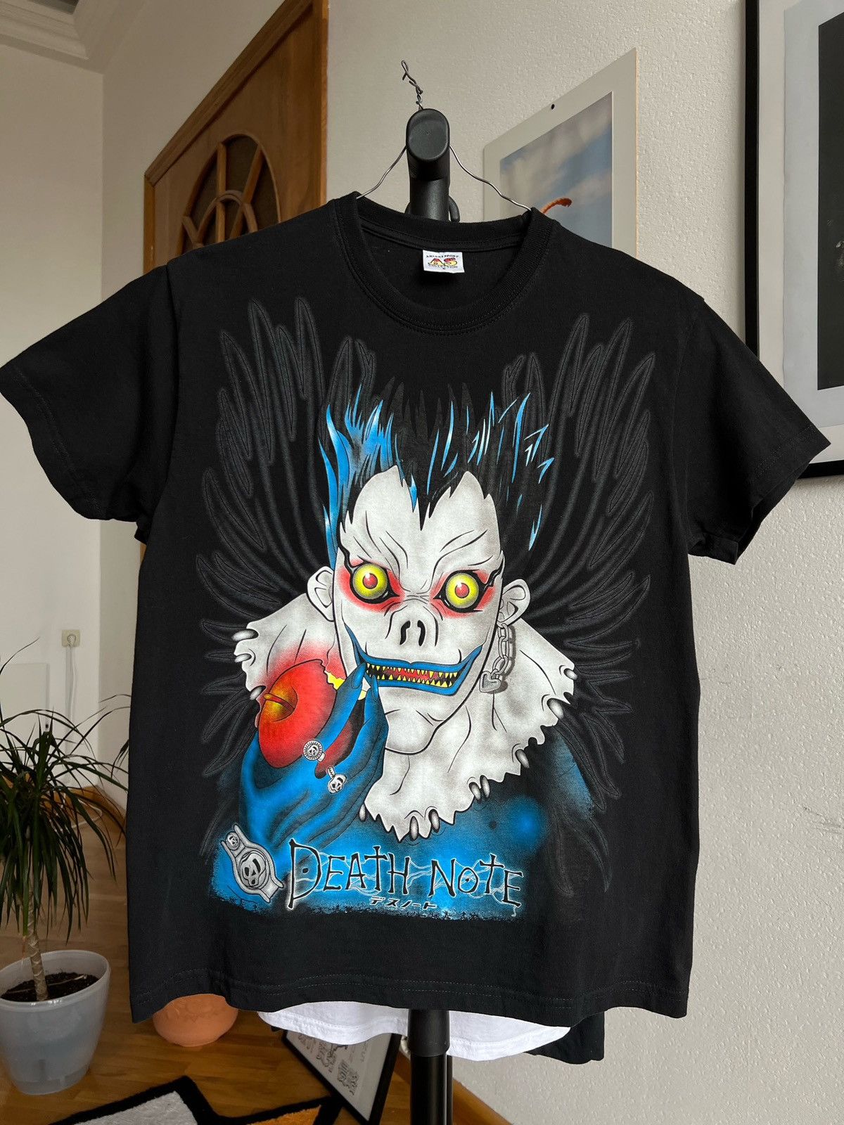 Japanese Brand × Vintage Death Note Full Print Ryuk and Yagami Raito Anime T Shirt Size US S / EU 44-46 / 1 - 1 Thumbnail
