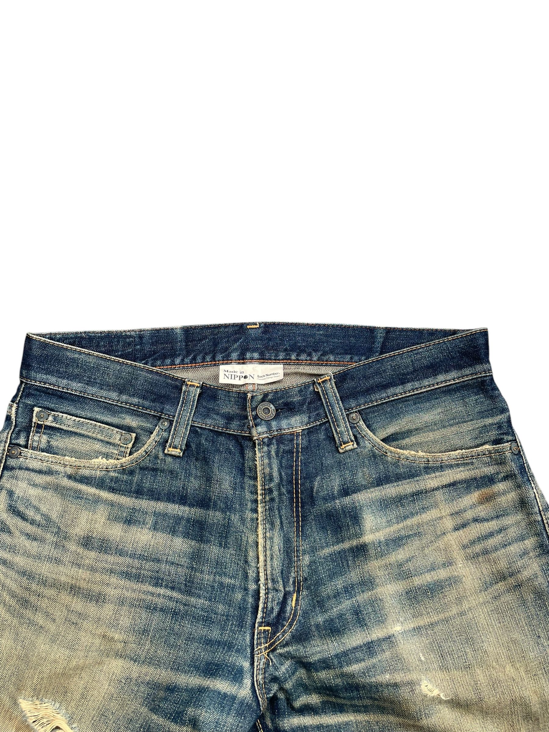 Japanese Brand × Vintage Vintage Back Number Faded Distresed Denim Size US 34 / EU 50 - 2 Thumbnail