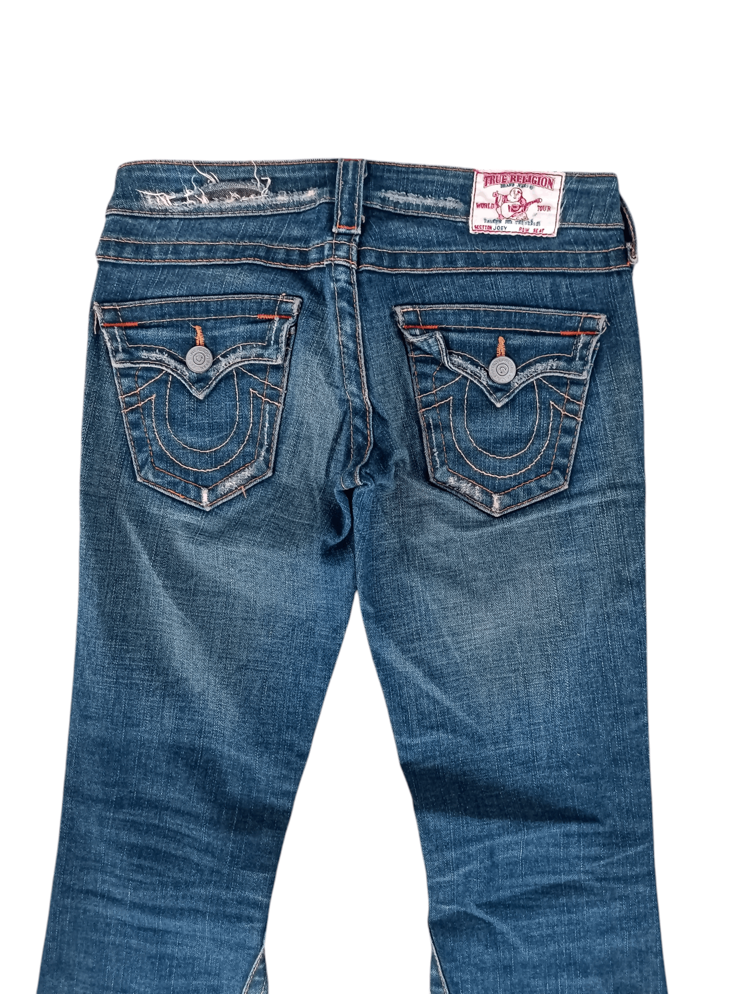 True Religion × Vintage True Religion ひ Joey Flare Distressed Unisex Jeans Size US 28 / EU 44 - 15 Thumbnail