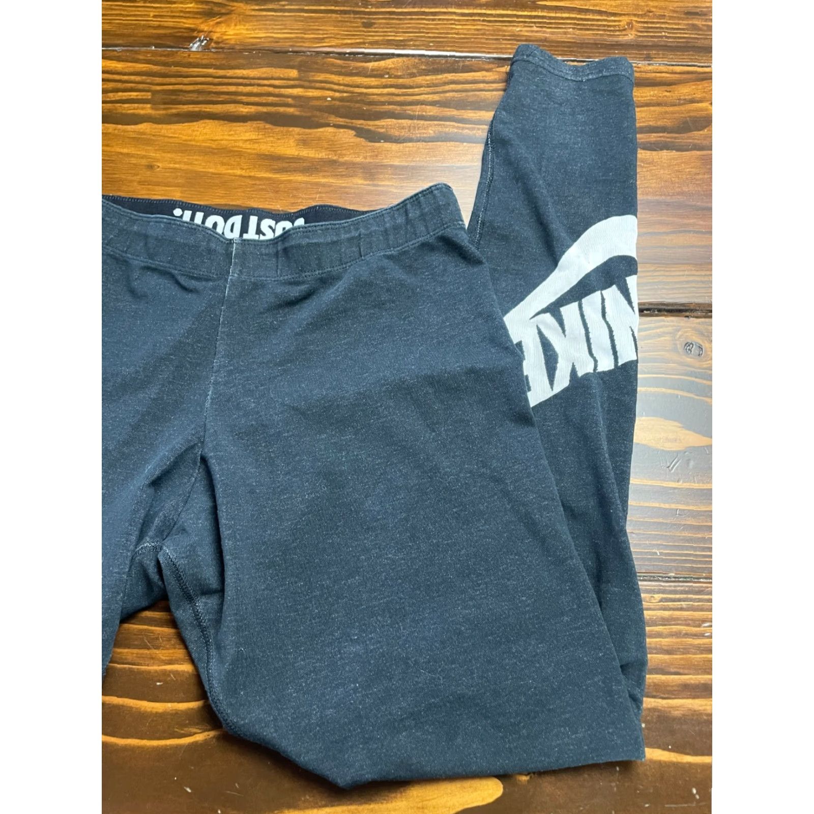 Nike Nike Pants Women's Medium Black Activewear Leggings Just Do It Womens Size 32" / US 10 / IT 46 - 3 Thumbnail