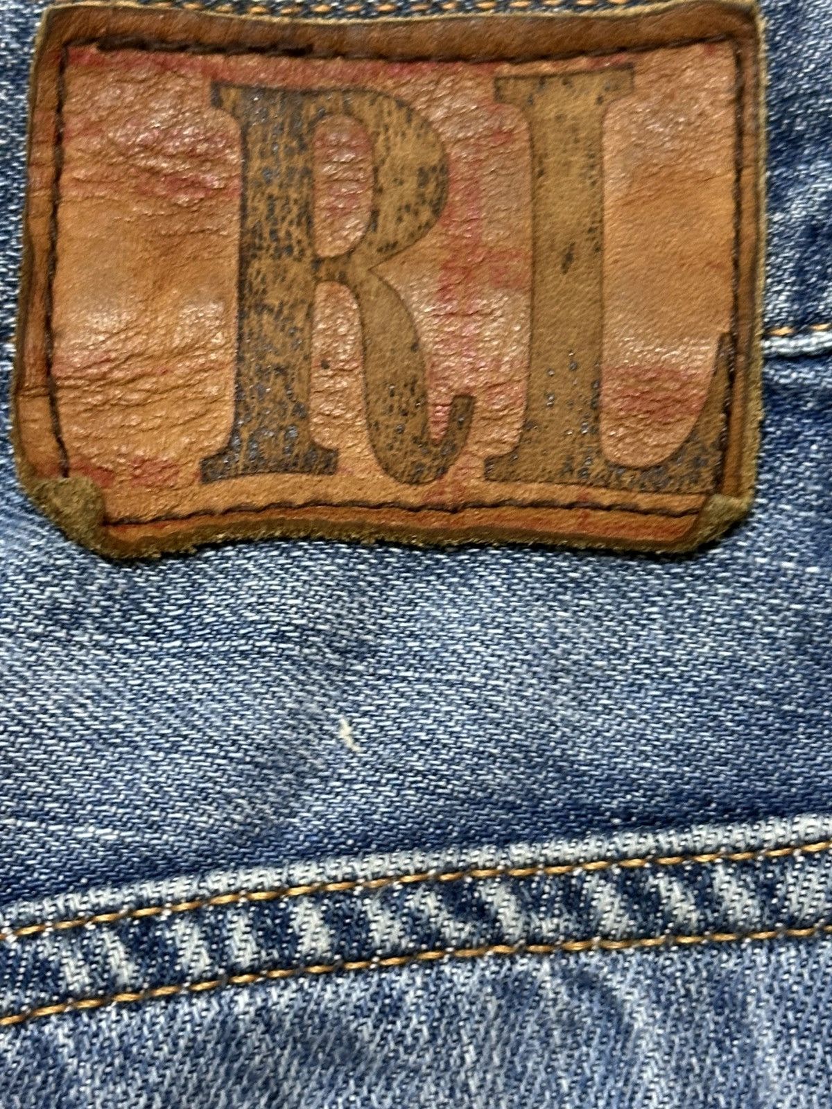 Polo Ralph Lauren Vintage Polo Ralph Lauren Faded Wash Distress Loose Jeans Size US 31 - 9 Thumbnail