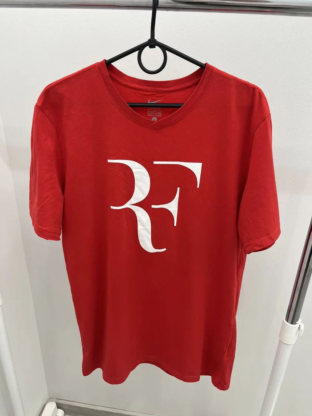 Nike Nike Roger Federer Red Cotton T-shirt Tee Size US L / EU 52-54 / 3 - 1 Thumbnail