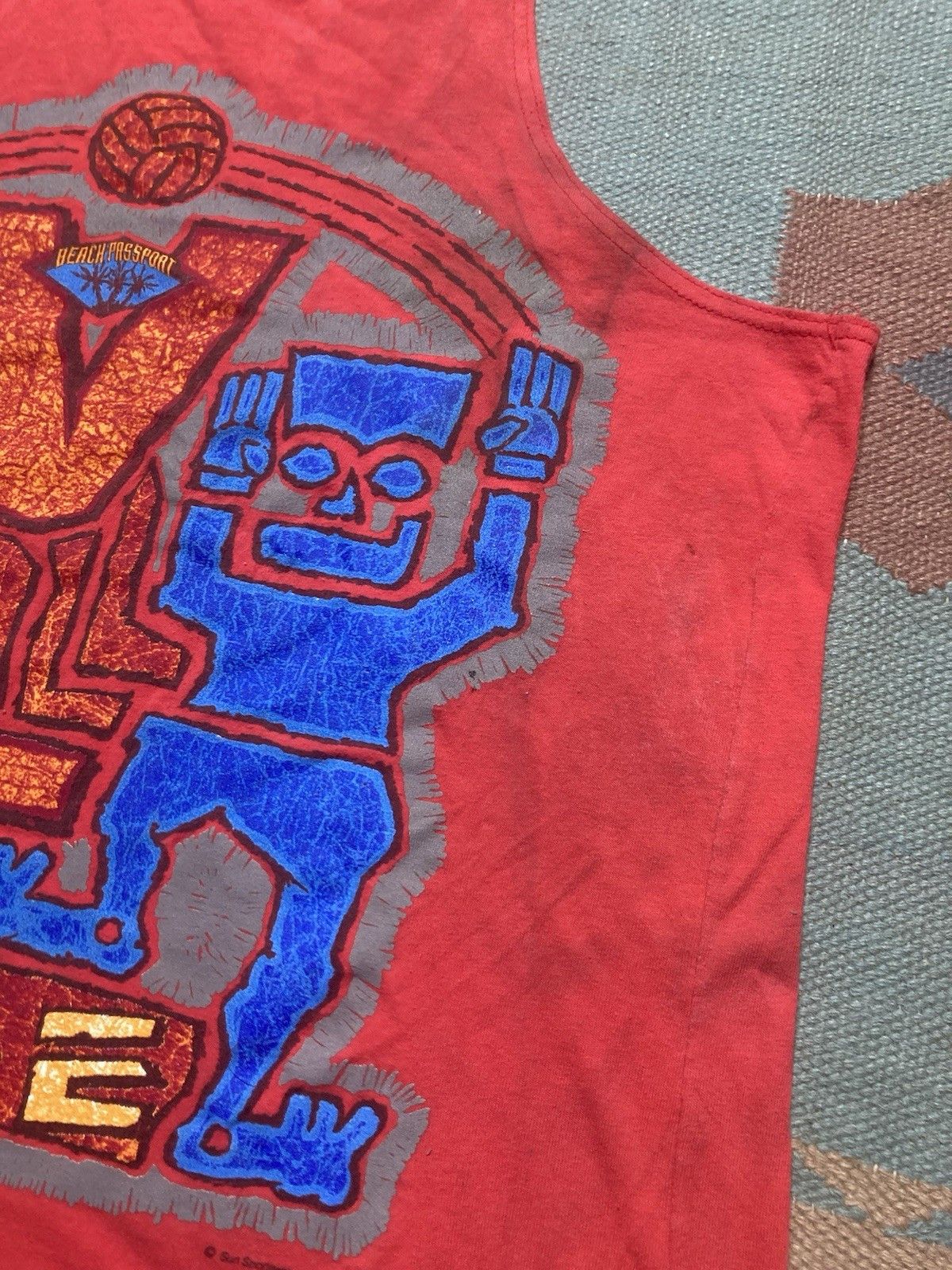 Vintage 80s tank top muscle shirt beach passport tiki distressed XL Size US XL / EU 56 / 4 - 3 Thumbnail
