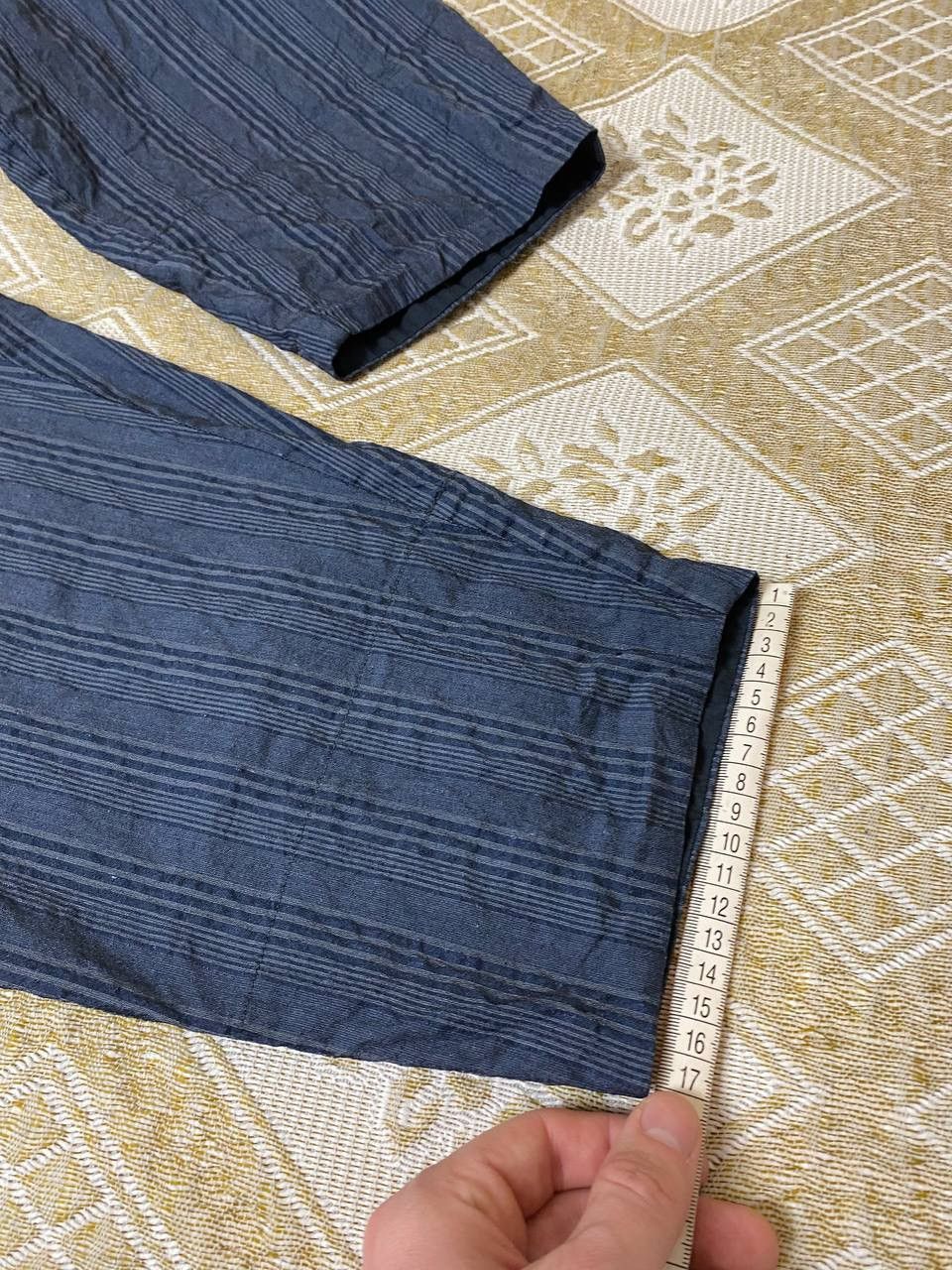 Annette Gortz 🔥 Annette Gortz Baggy Trousers Pants Striped Blue Wide Size 26" / US 2 / IT 38 - 10 Thumbnail