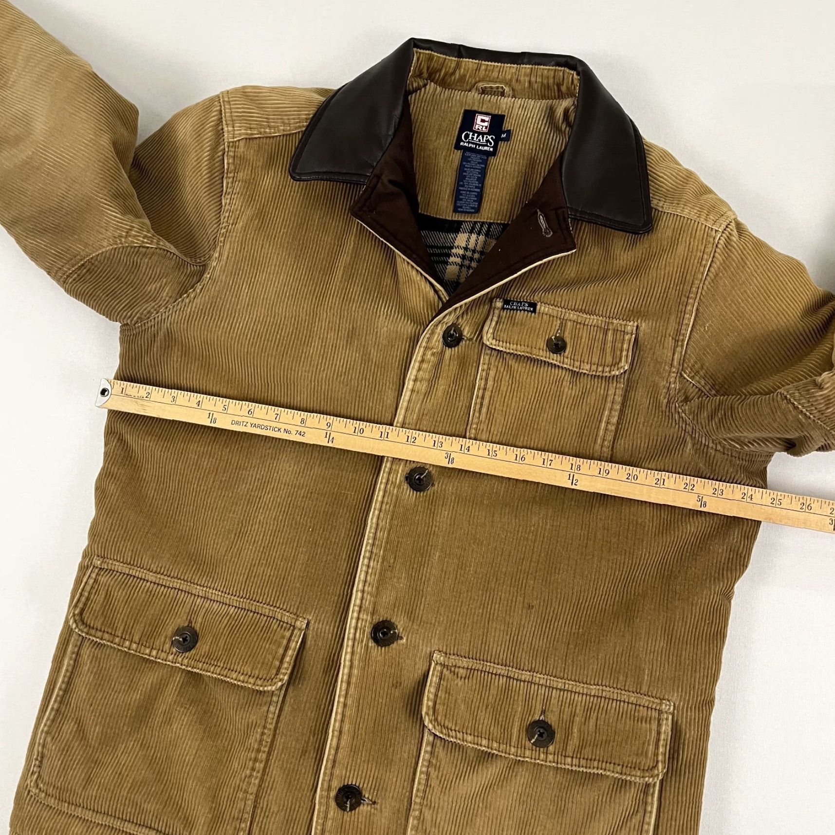 Chaps VTG Chaps Ralph Lauren Jacket Mens Medium Brown Corduroy Barn Chore Field Coat Size US M / EU 48-50 / 2 - 5 Thumbnail