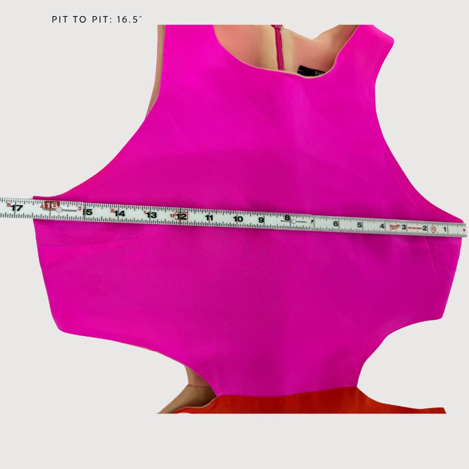 Other Naven Silk Cut Out Colorblock Dress Fuchsia/Red Size M Size M / US 6-8 / IT 42-44 - 6 Thumbnail