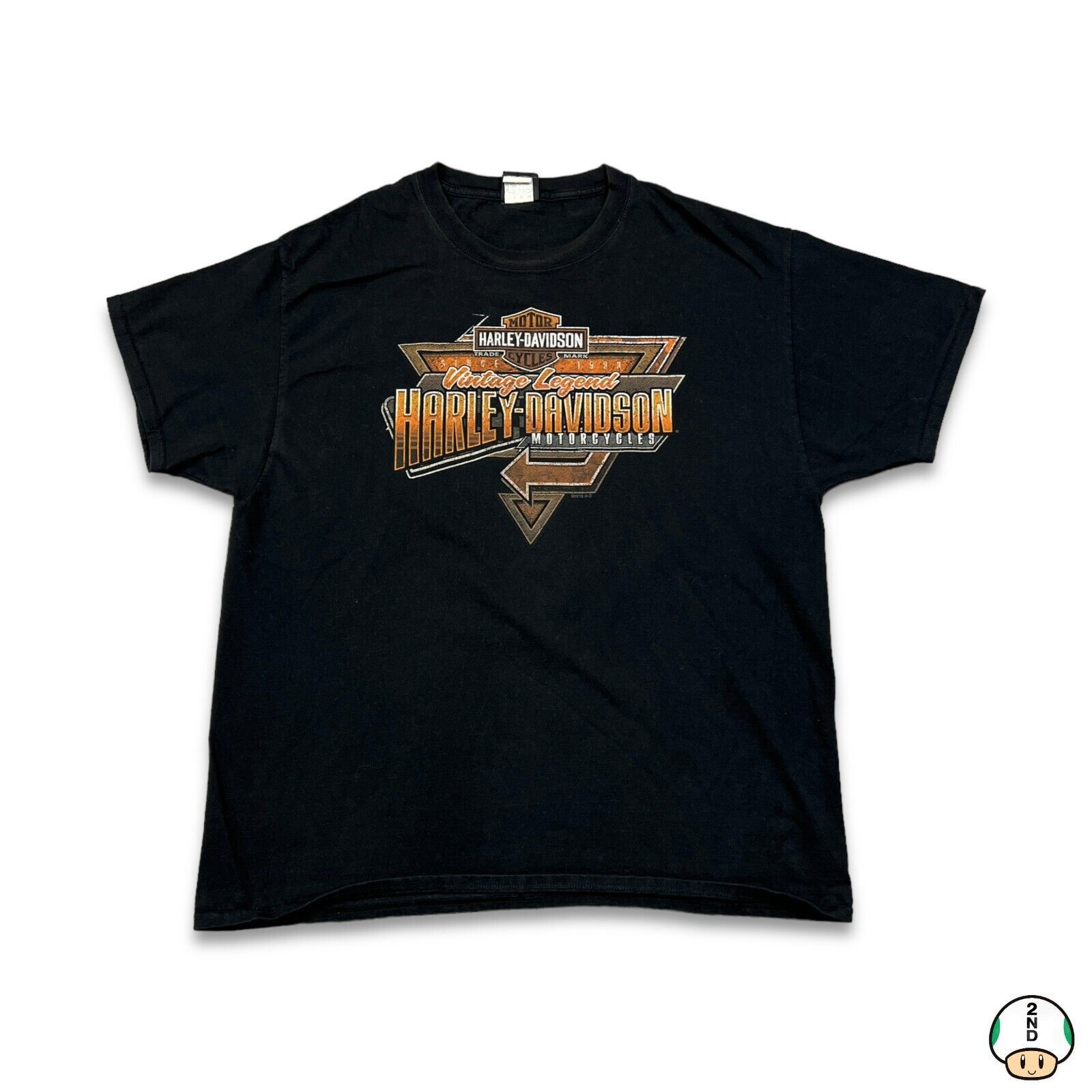 Harley Davidson × Vintage 2019 Harley Davidson T Shirt Legend Biker Short Sleeve Tee Size US XL / EU 56 / 4 - 1 Thumbnail
