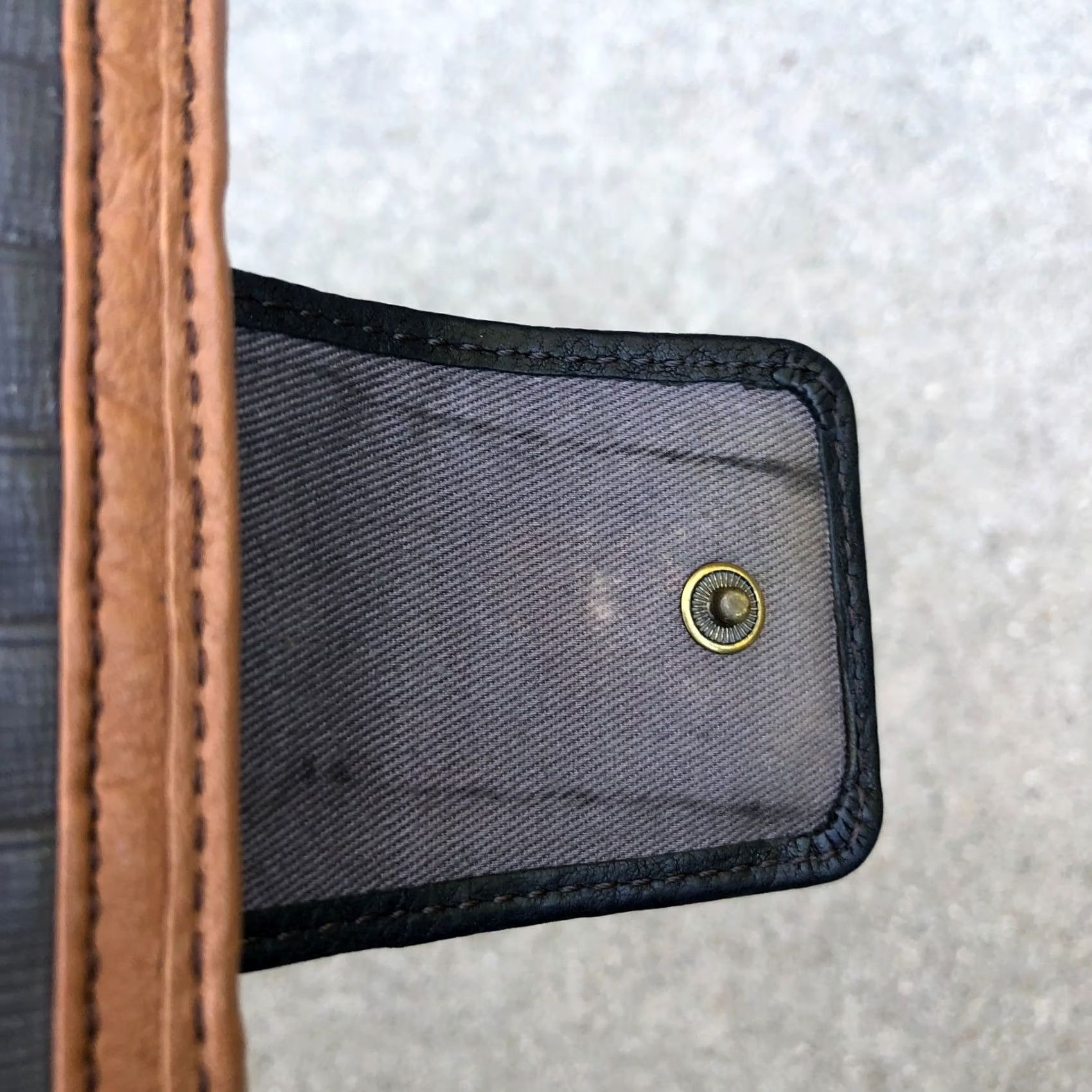 Fossil Vintage FOSSIL Quinn Leather Wallet Bifold Card Holder Brown Women's 7.5" x 3.5" Size ONE SIZE - 4 Thumbnail