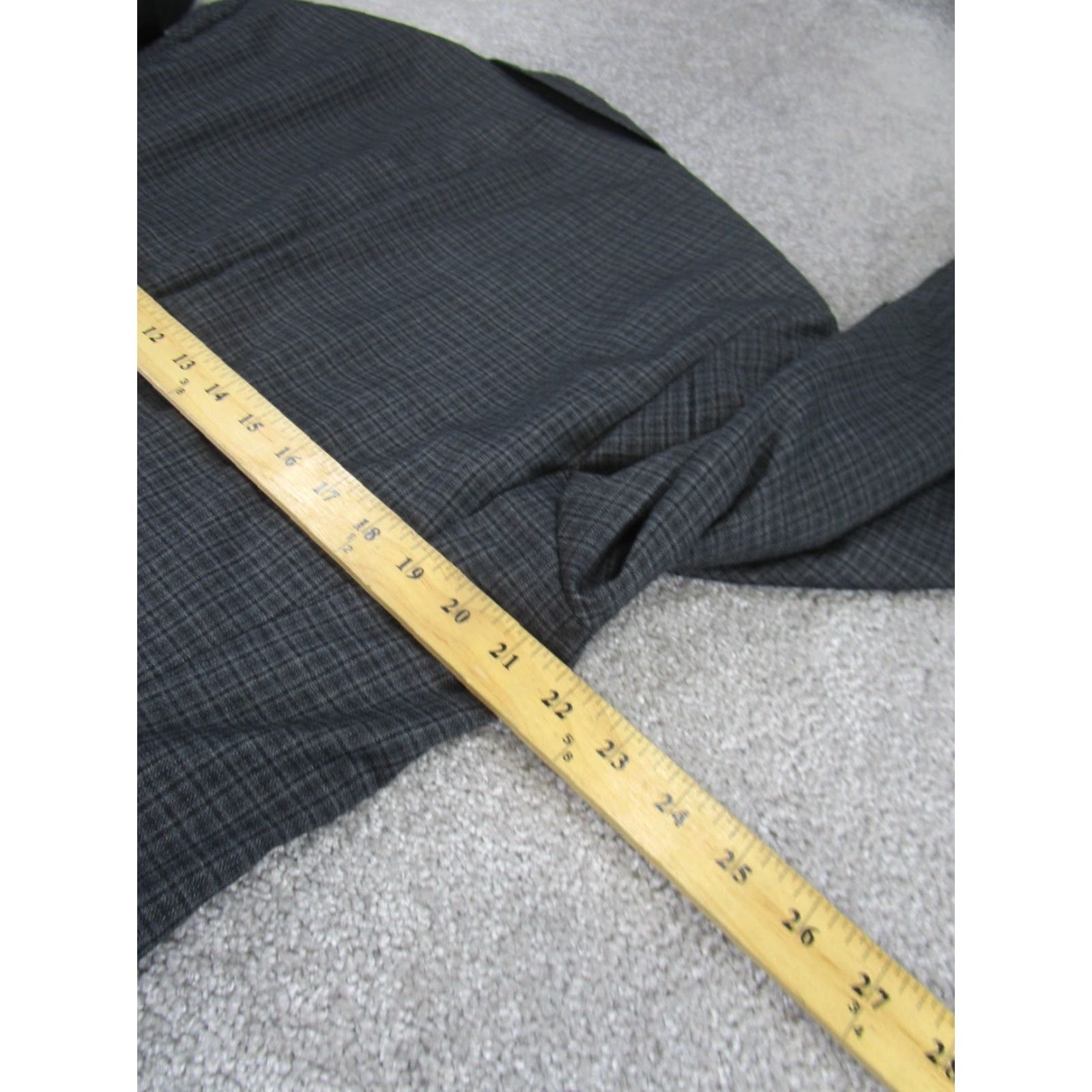 Hugo Boss Hugo Boss Blazer Mens 42 Long Gray Wool Plaid Knit Jacket Coat 2 Piece Men Size 42 Gray Mens Size 42R - 6 Thumbnail