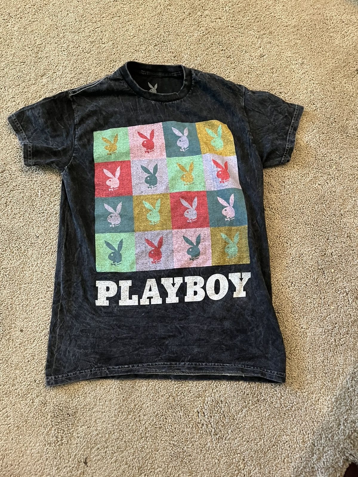 Playboy Playboy black cotton t-shirt with multi-coloured logo Size US S / EU 44-46 / 1 - 1 Thumbnail
