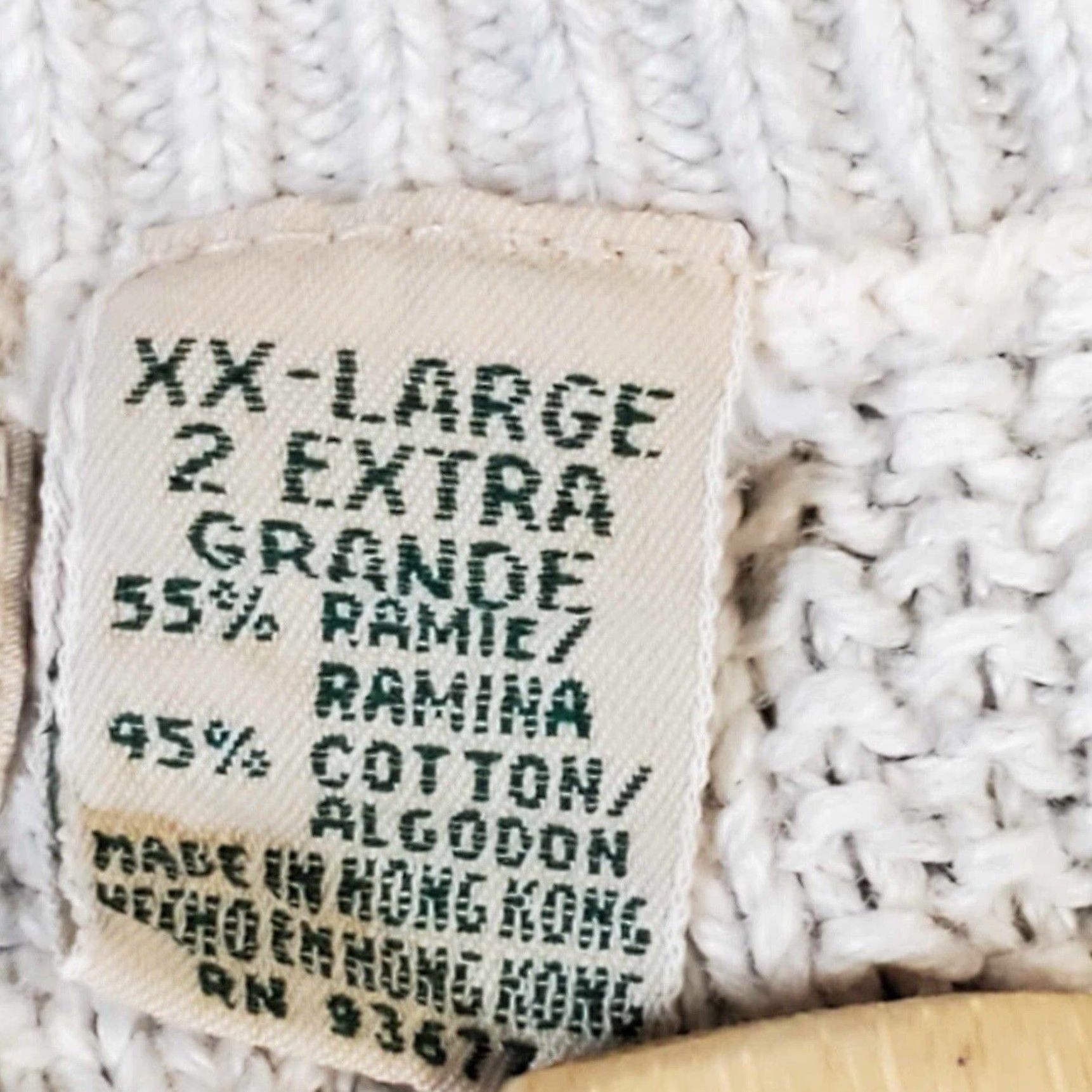 Vintage VINTAGE St. John’s Bay Sweater Mens 2XL White 100% Cotton Crew Neck Pullover Knit Regular All Seasons Brethyable 80s 90s Classic Preppy Size US XXL / EU 58 / 5 - 3 Thumbnail