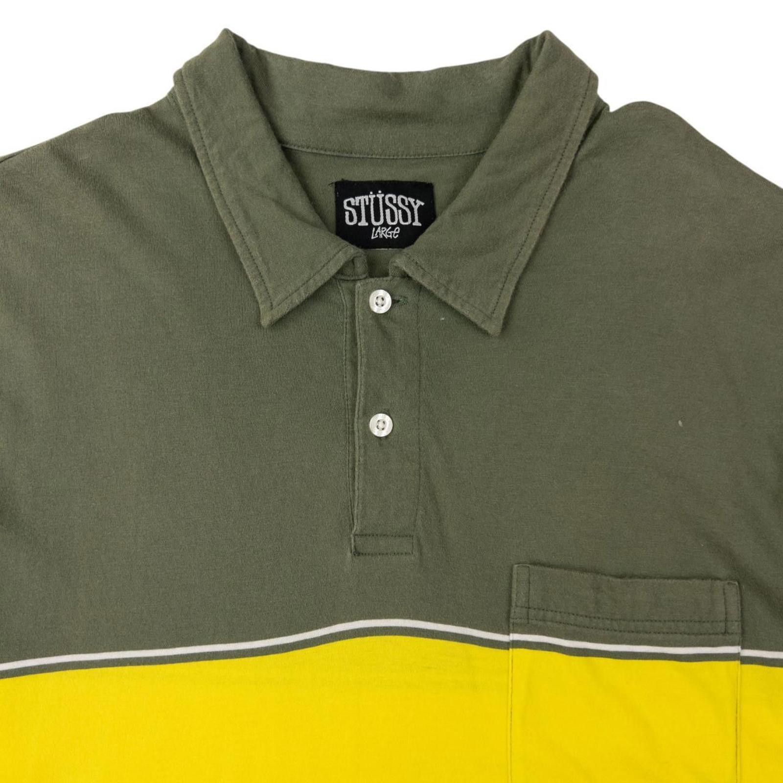 Stussy Vintage Stussy Colour Block Polo Shirt Size L Size US L / EU 52-54 / 3 - 3 Thumbnail