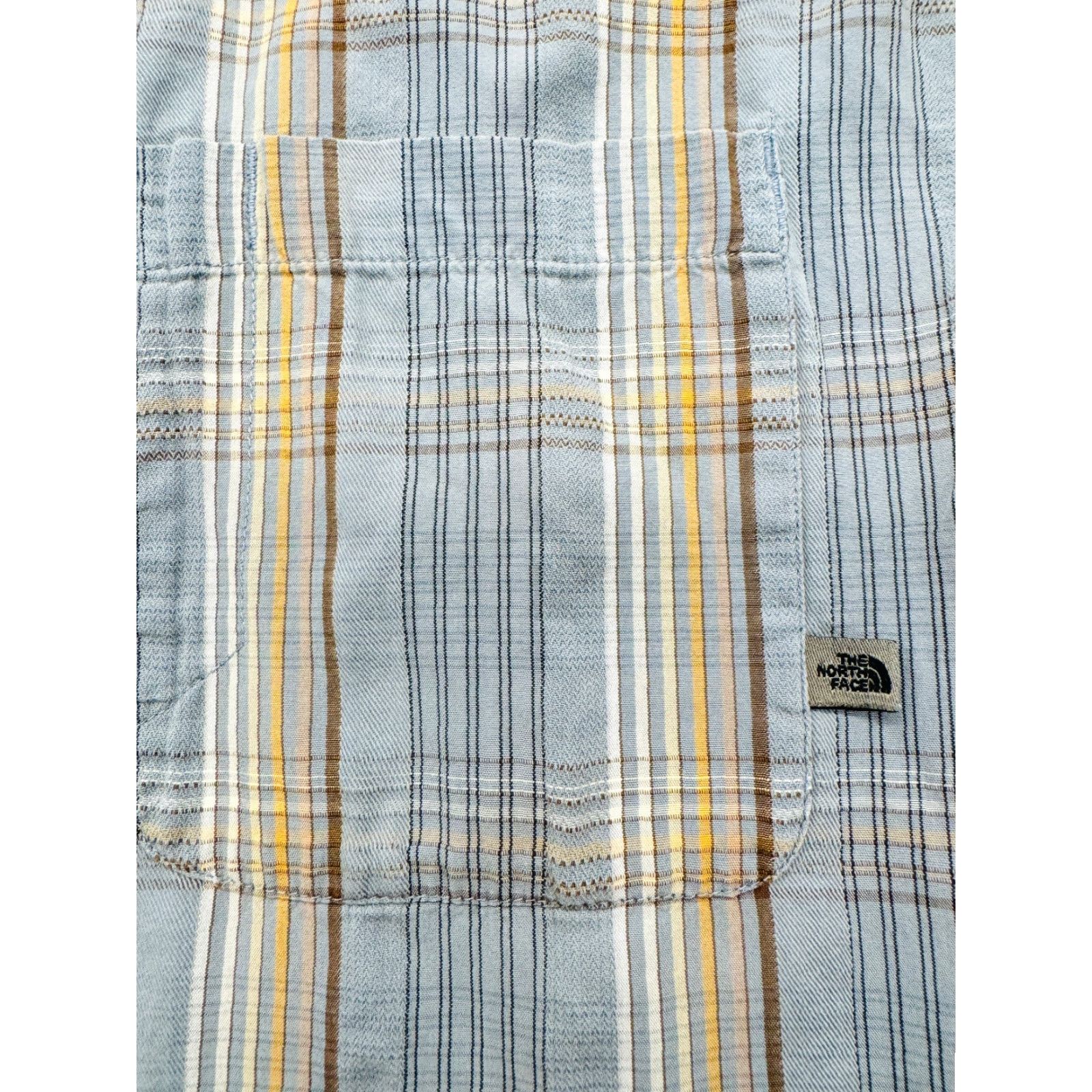 The North Face The North Face Long Sleeve Button-Up Mens Large Blue Striped Cotton Shirt 2370 Size US L / EU 52-54 / 3 - 3 Thumbnail