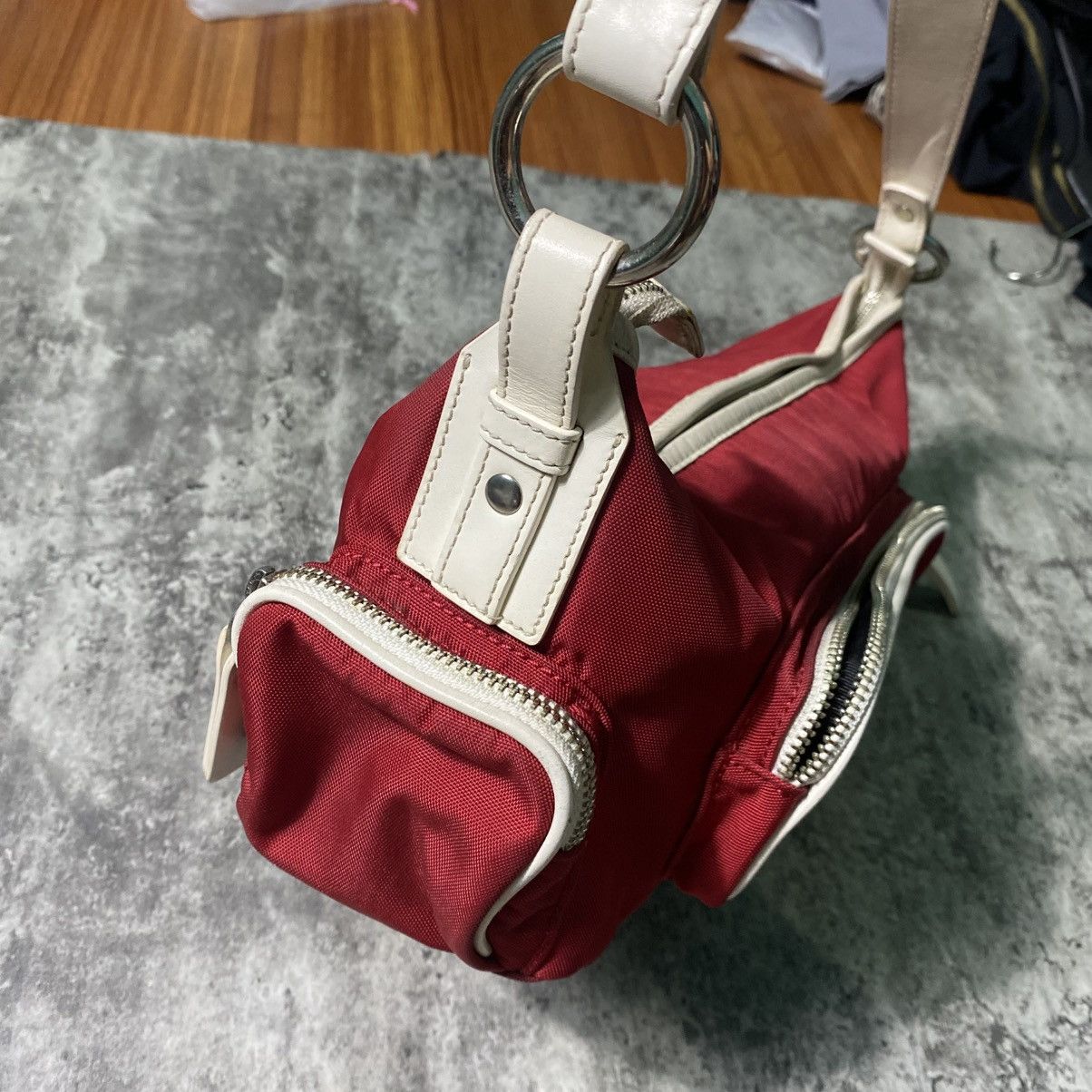 Burberry Burberry Red Shoulder Bag Size ONE SIZE - 7 Thumbnail