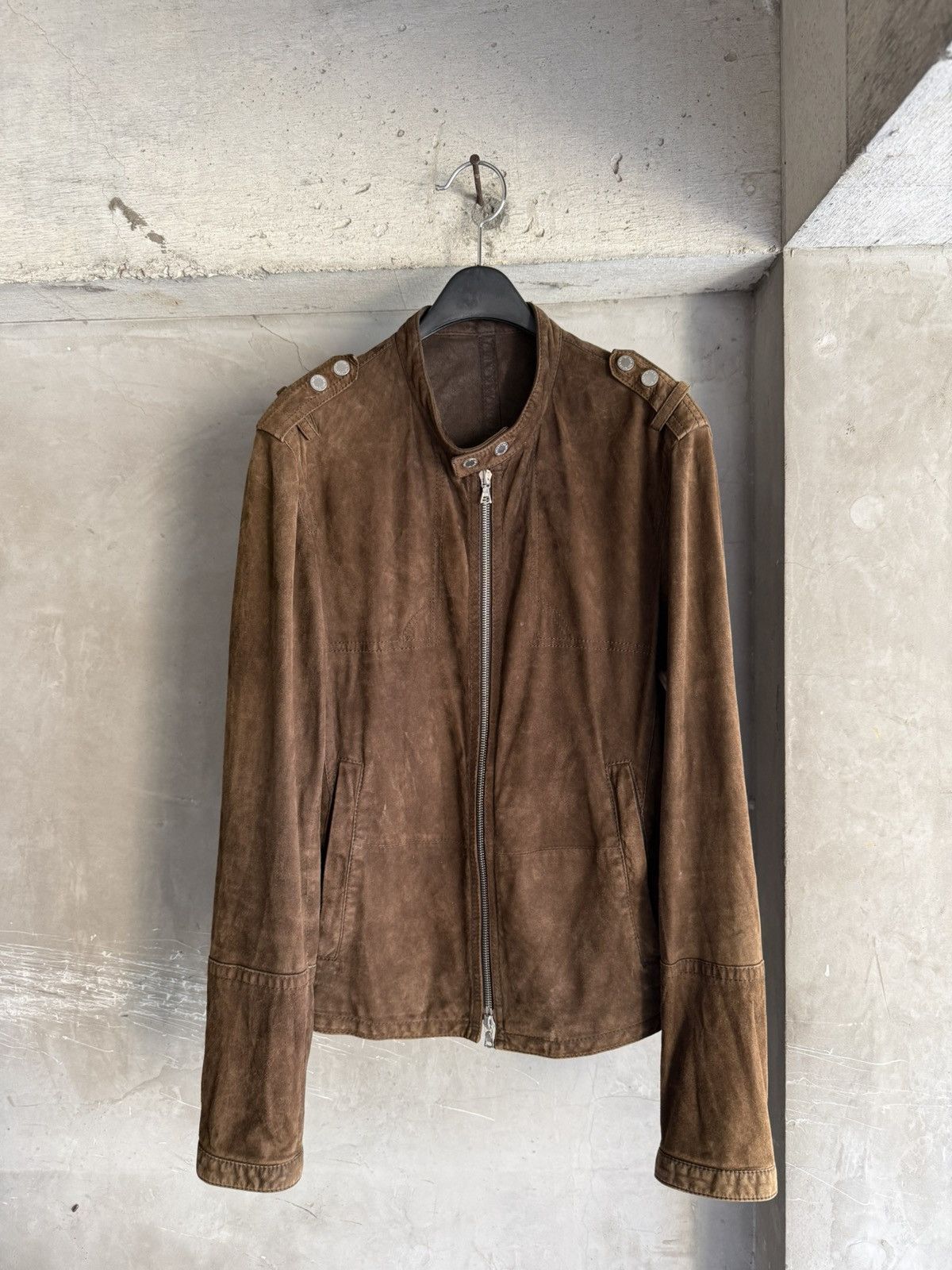 Neil Barrett Neil Barrett Brown Suede Lamb Leather Jacket Size US XS / EU 42 / 0 - 1 Thumbnail