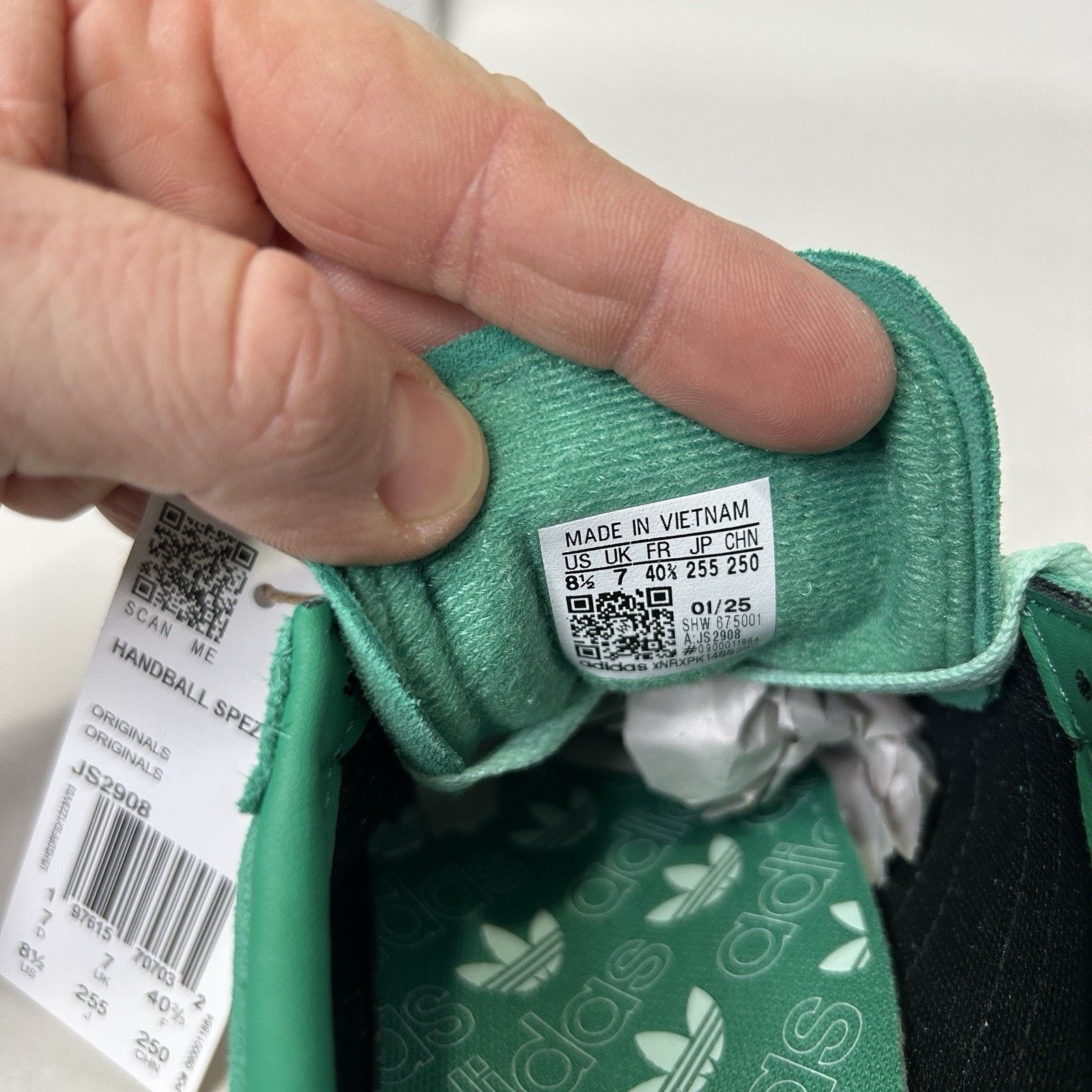 Adidas adidas Handball Spezial WMNS “Semi Court Green Silver” Size US 8.5 / IT 38.5 - 6 Thumbnail