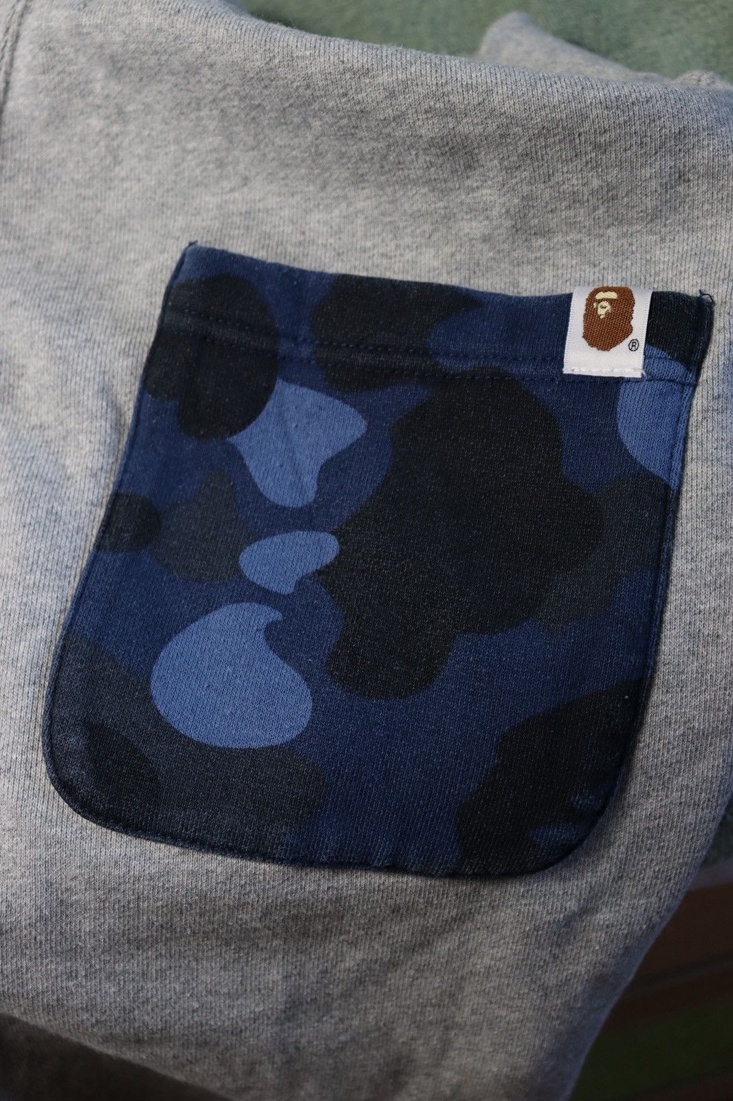 Bape Rare Bape Shark Sweatpants Grey Blue Camo Pocket Y2K Size S Size US 30 / EU 46 - 11 Thumbnail
