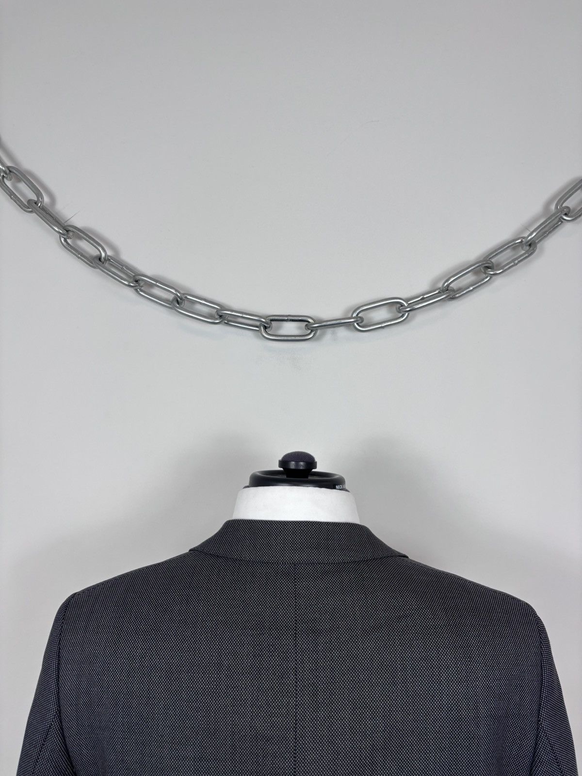 SCABAL Scabal Men’s Grey Wool Blazer Jacket 3-Buttons Classic Size 46R - 13 Thumbnail
