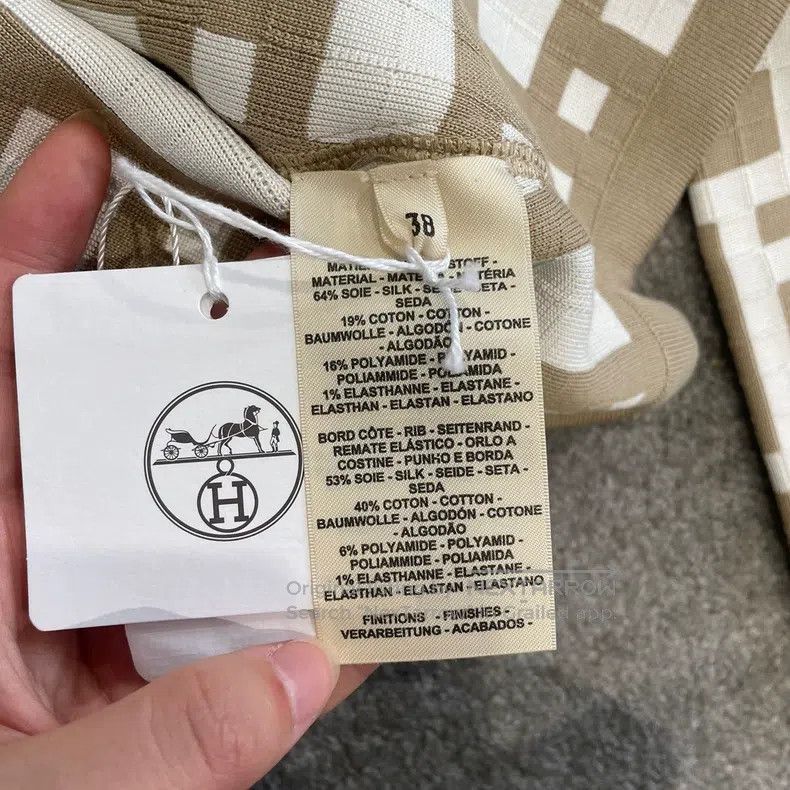 Hermes Hermes Toast Beige Square Neck Short Jacket Size XS / US 0-2 / IT 36-38 - 8 Thumbnail