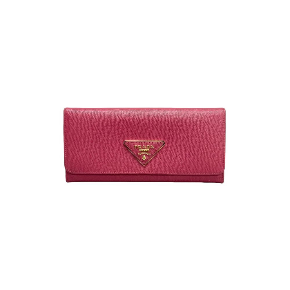 Prada Prada Saffiano Leather Long Wallet ONE SIZE Size ONE SIZE - 1 Thumbnail