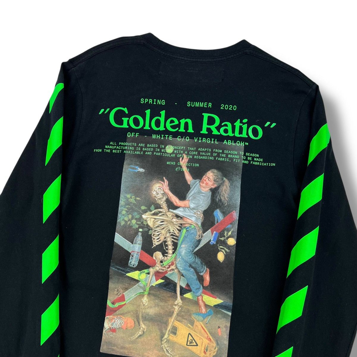 Off-White Off-White Pascal Skeleton Black Long Sleeve T Shirt Size US XS / EU 42 / 0 - 1 Thumbnail