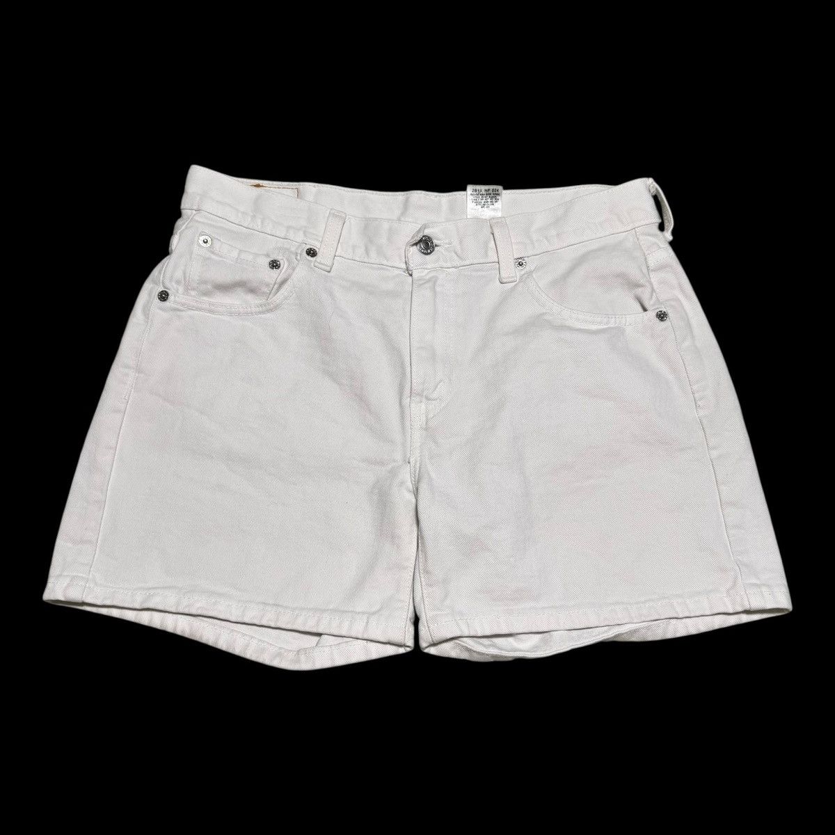 Levi's Levi’s Mexico Made White Denim Shorts Women’s 12 MIS Size 32" / US 10 / IT 46 - 3 Thumbnail