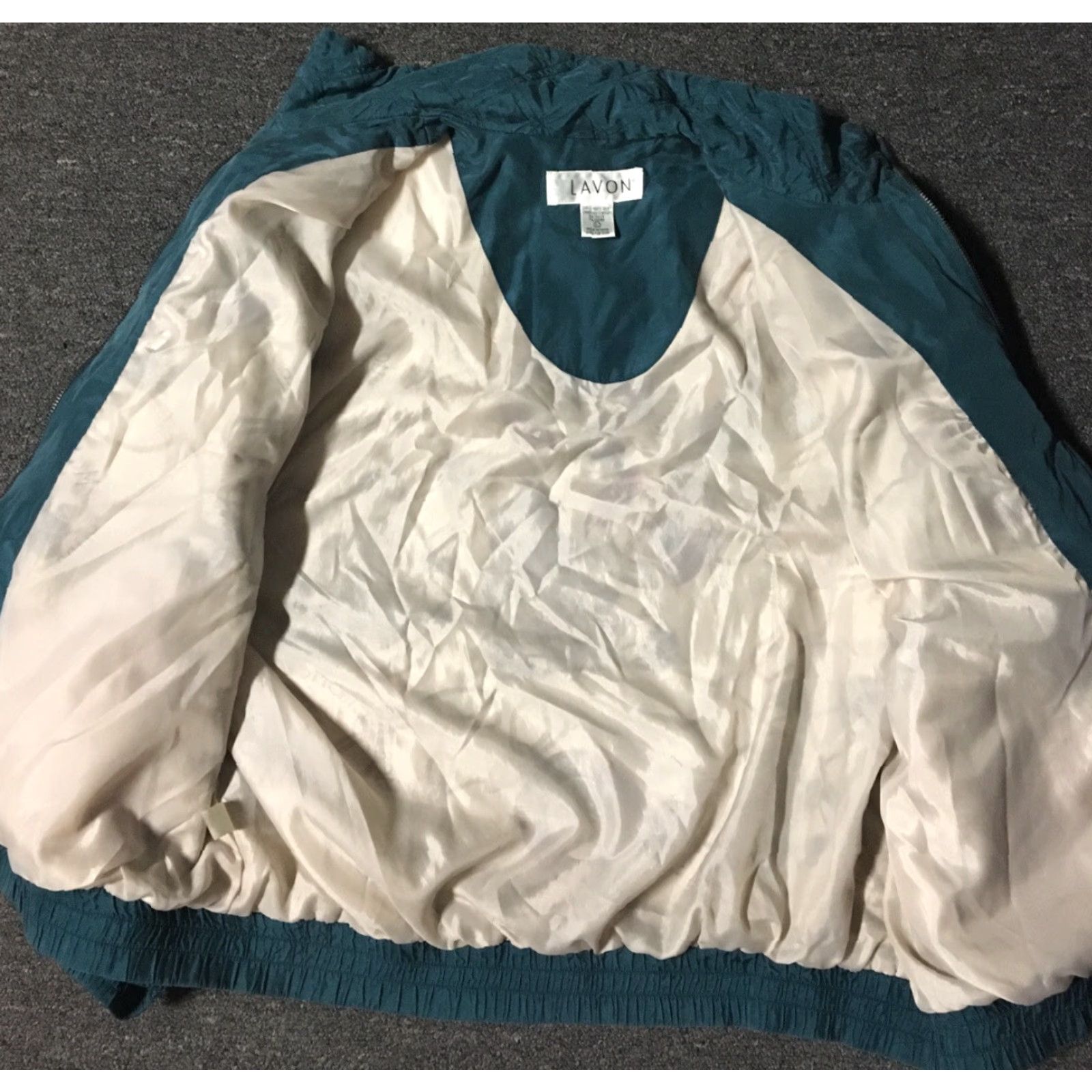 Vintage Vtg 80s Nautical Silk Bomber Jacket L Green Lavon Sailing Boat Flag Hip Hop Vaporwave Womens Crewneck? Size L / US 10 / IT 46 - 6 Thumbnail