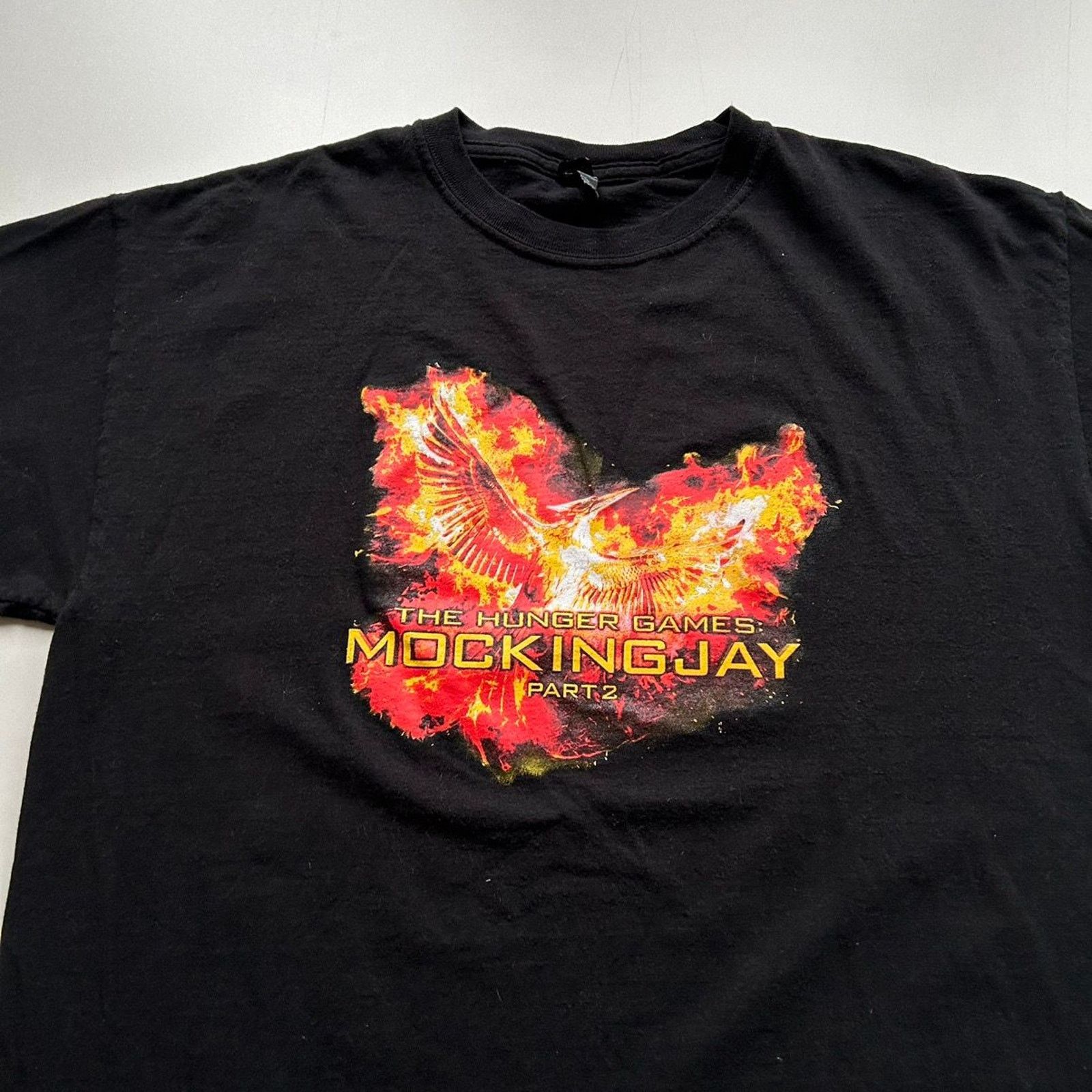 Vintage Y2K The Hunger Games Mocking Jay Part 2 Movie T Shirt Large Size US L / EU 52-54 / 3 - 2 Thumbnail