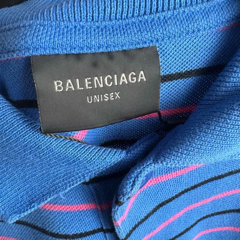 Balenciaga Balenciaga Wheat ear striped Polo shirt Size US S / EU 44-46 / 1 - 3 Thumbnail
