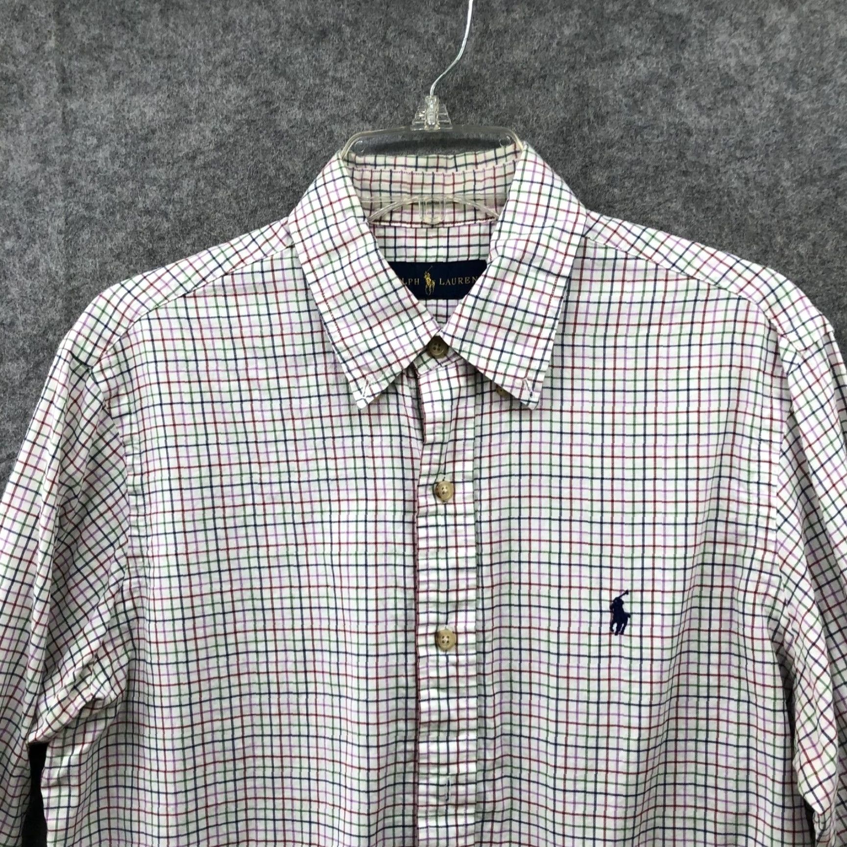 Ralph Lauren Ralph Lauren Button-Down Shirt Mens M Multicolor Grid Plaid Long Sleeve Cotton Size US M / EU 48-50 / 2 - 3 Thumbnail