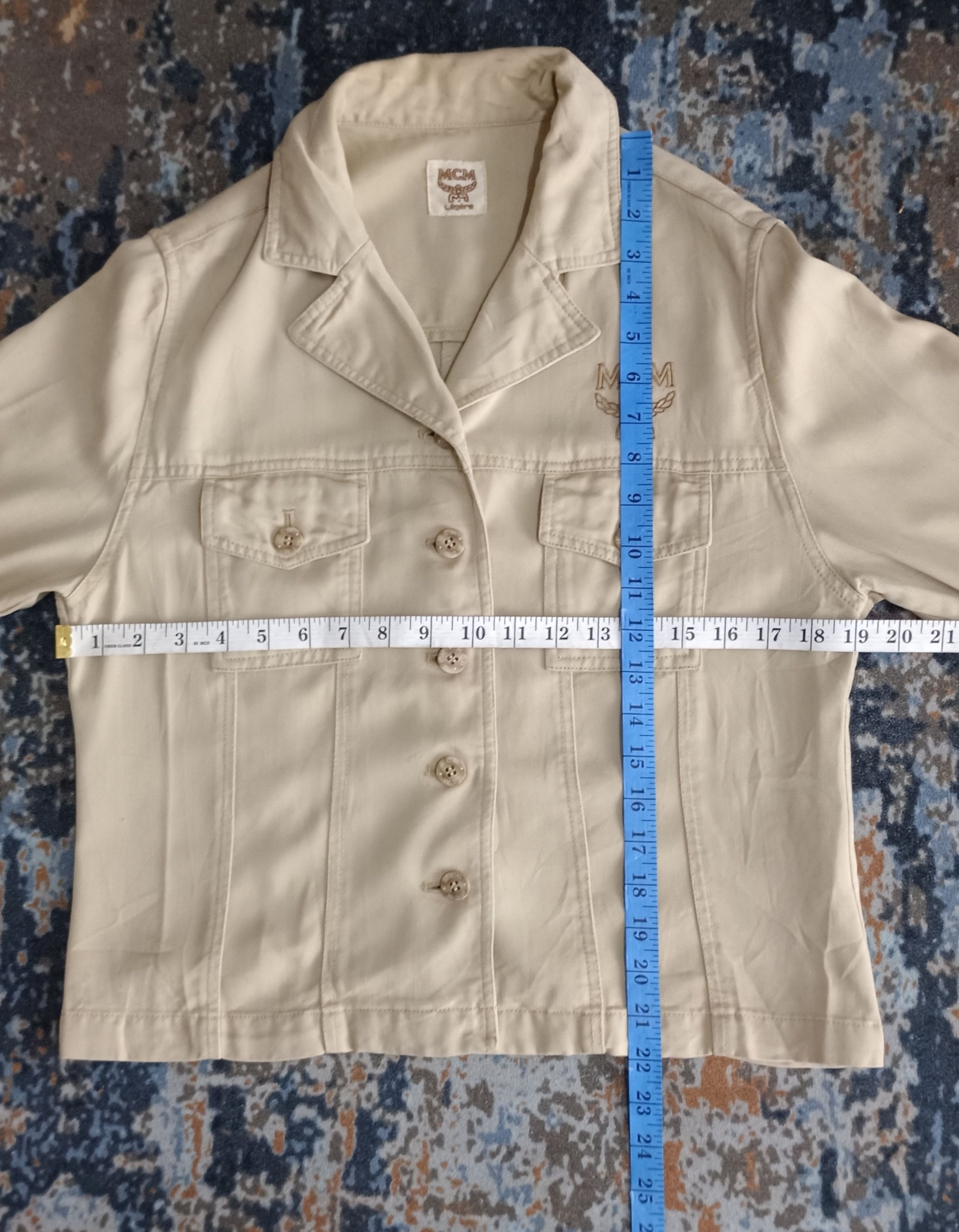 MCM MCM Legere Embroidered Logo Trucker Jacket Size M / US 6-8 / IT 42-44 - 16 Thumbnail