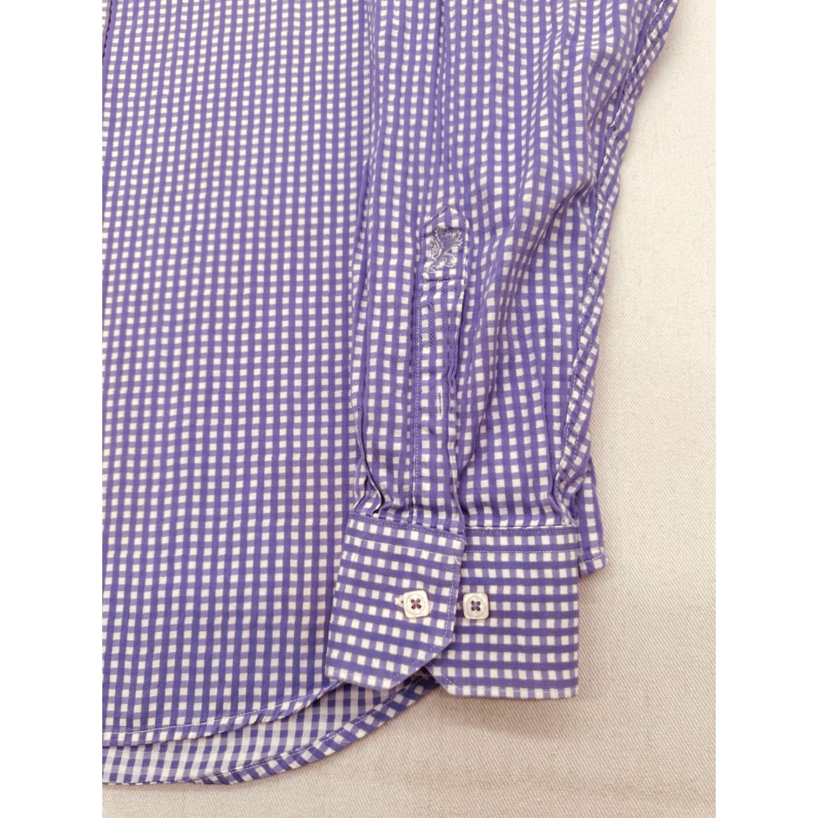 BUGATCHI BUGATCHI Long Sleeve Button Up Mens Large Check Shirt Cotton 2576 Size US L / EU 52-54 / 3 - 4 Thumbnail