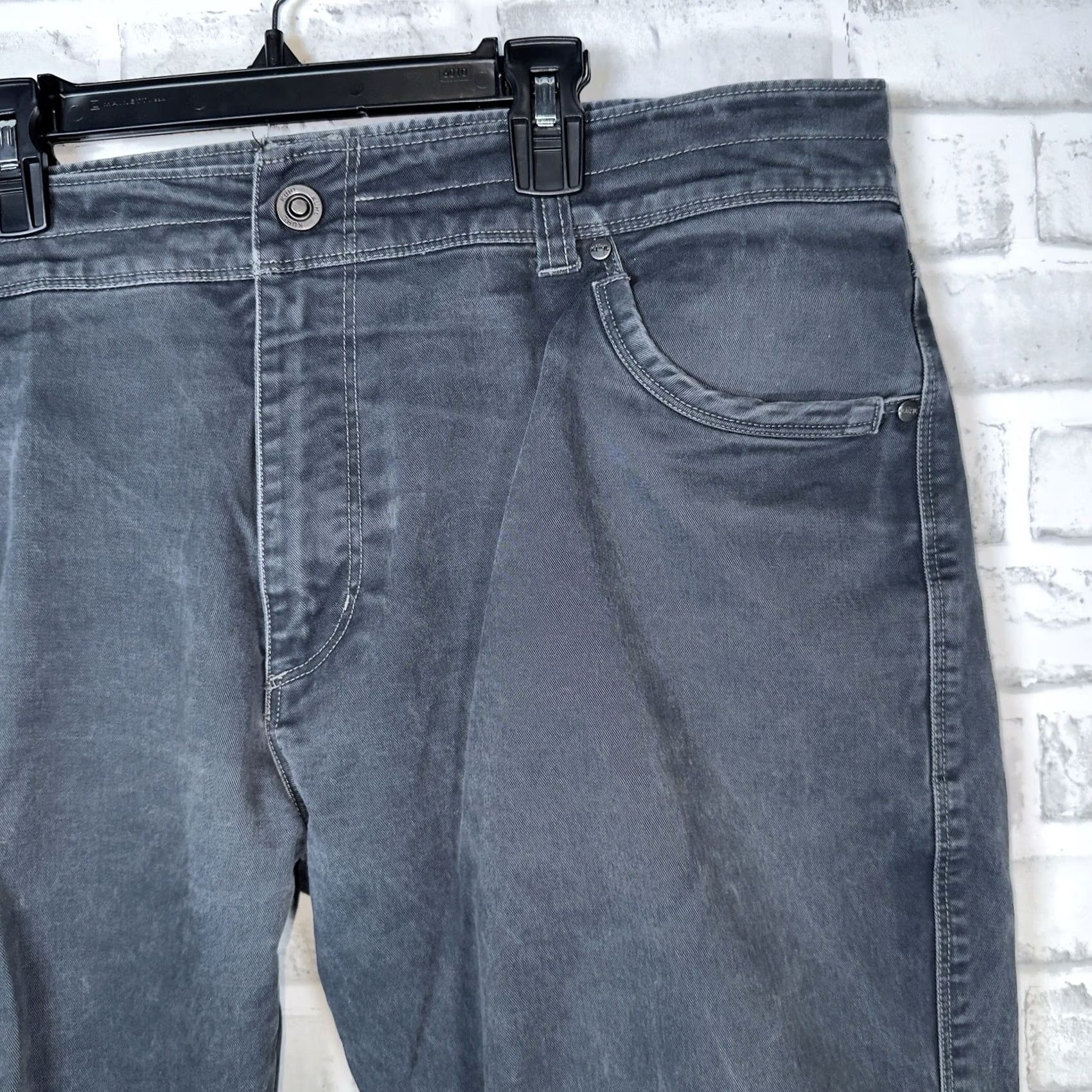 Vintage Kuhl Cargo Blue Cotton Blend Hiking Pants Mens Size 38x32 Size US 38 / EU 54 - 2 Thumbnail